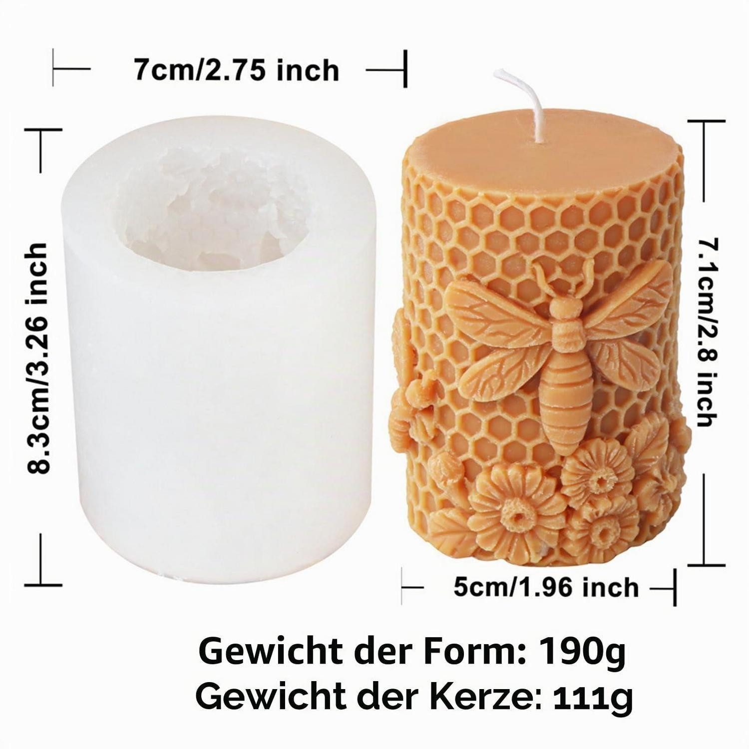 LuxusKollektion Silikonform Silikonform Biene Kerzen Gießen, (1-tlg)