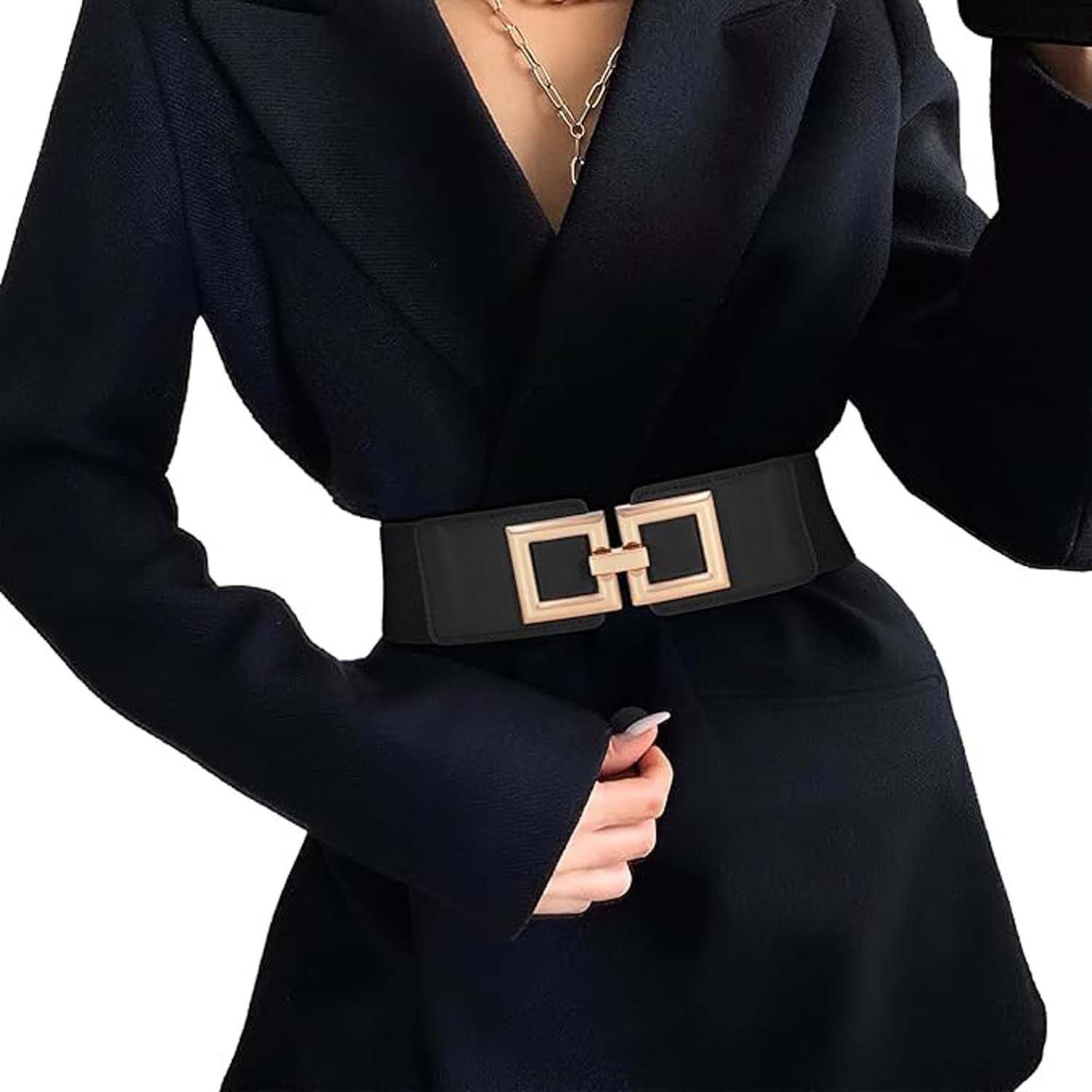 Taillengürtel Damen Breiter Elastischer Taillengürtel Vintage Hüftgürtel
