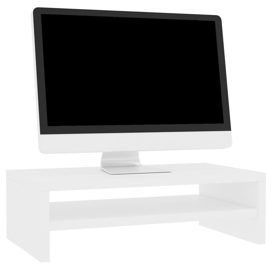 Holzwerkstoff Weiß furnicato cm Monitorständer TV-Schrank 42x24x13