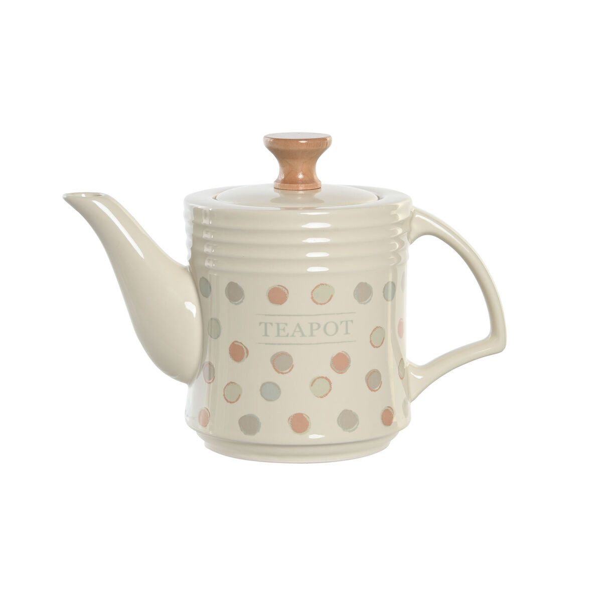 Teekanne Dkd home decor Teekanne DKD Home Decor Beige Steingut 1 L