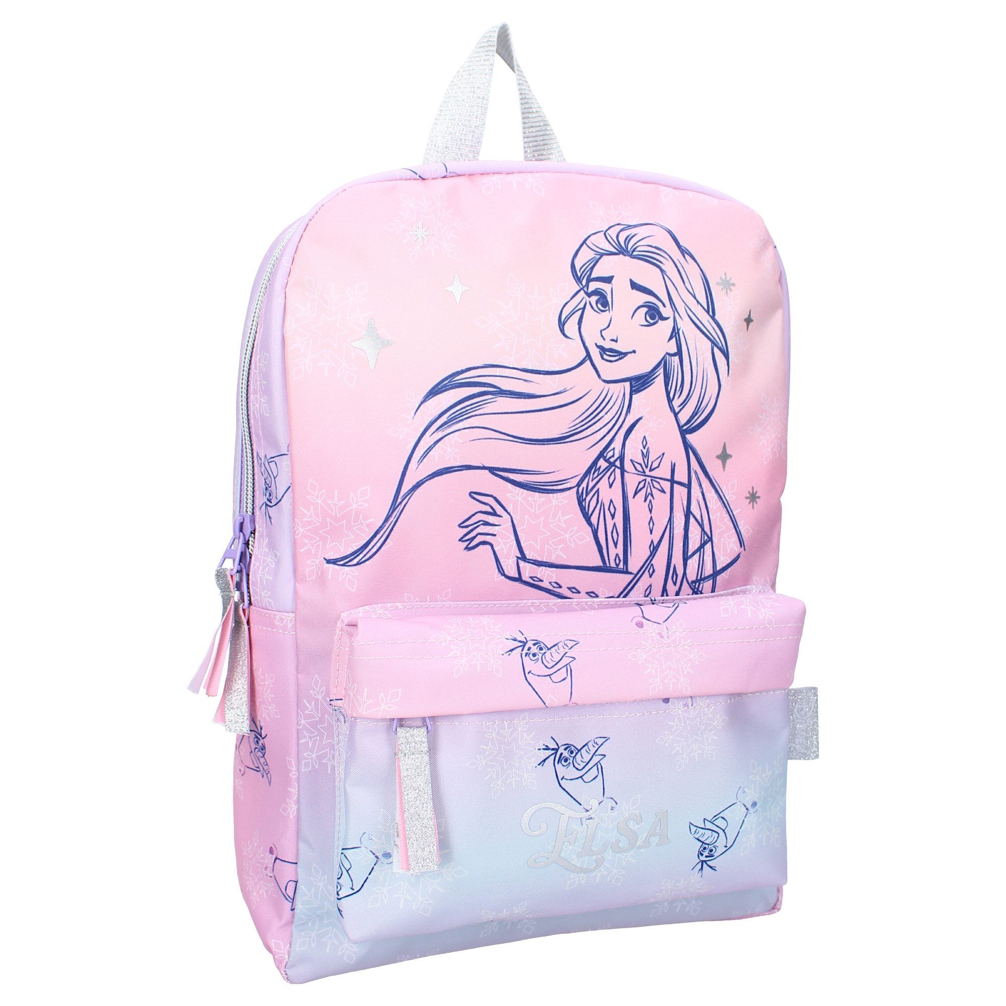 Disney Kinderrucksack Kinder Rucksack Frozen II Bunter Schulrucksack mit Elsa & Olaf