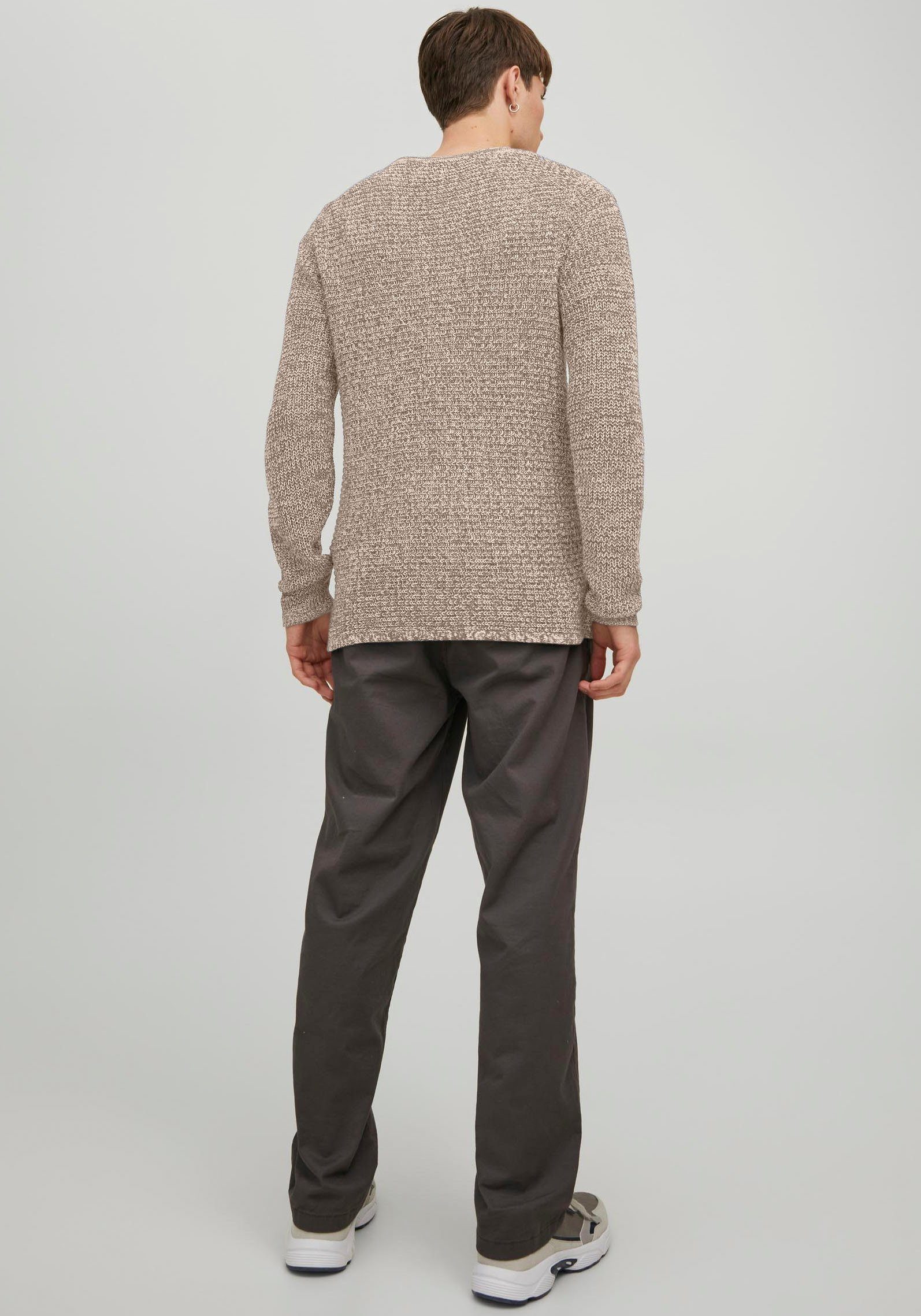 Jack & Jones Rundhalspullover PHIL NECK falcon KNIT CREW