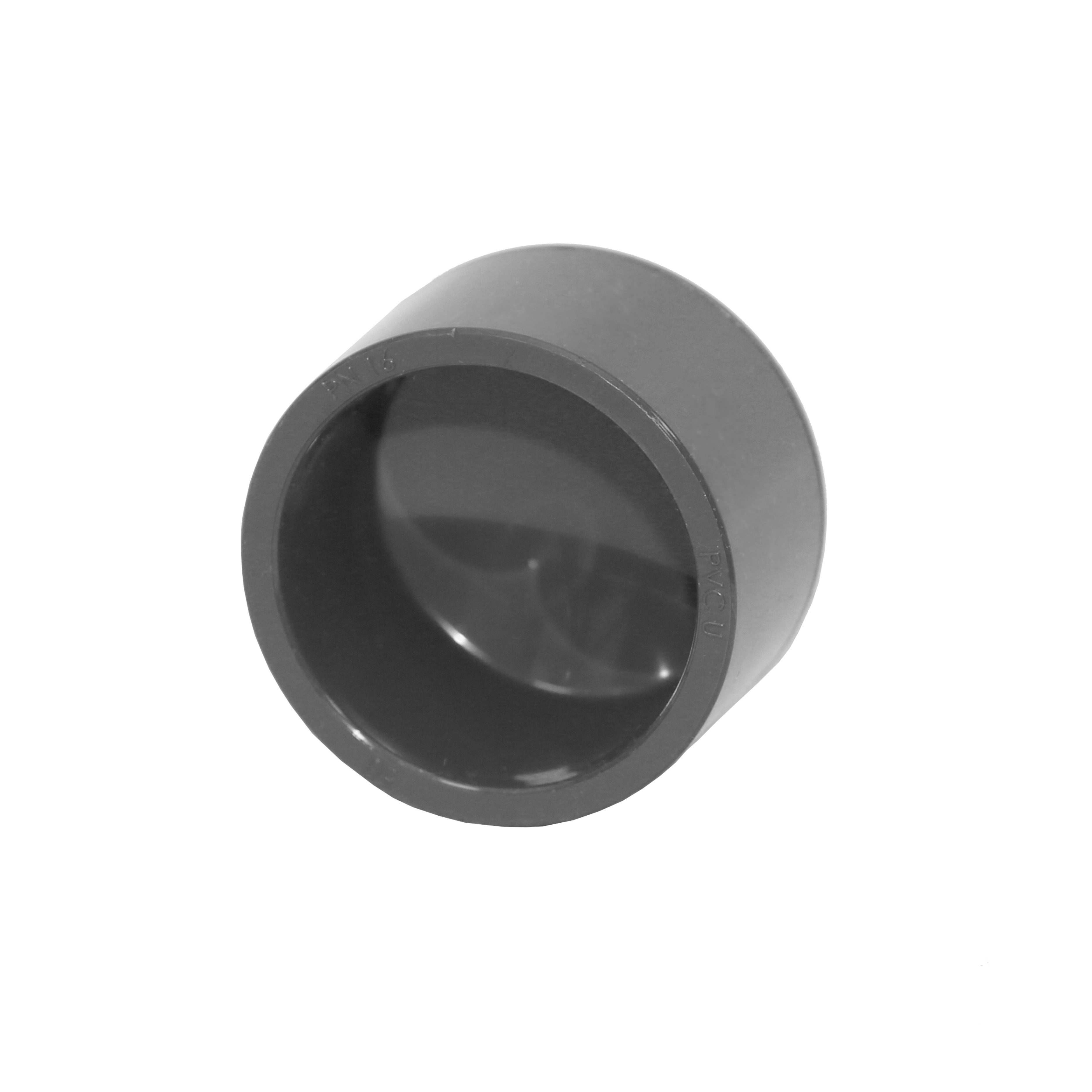 HAF Rohrverbinder 1-10x PVC Fittings Klebekappe Endkappe 50mm Klebemuffe Verrohrung PN16, Max. Arbeitsdruck 16 bar bei 20 C°