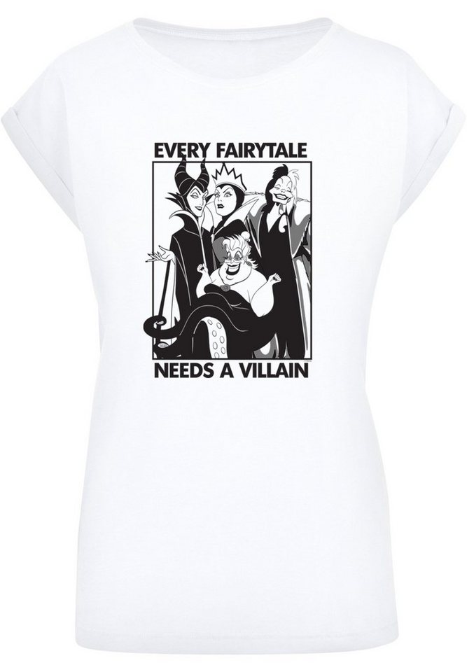 F4NT4STIC T-Shirt Disney Classic Villains Damen,Premium Merch,Regular-Fit,Kurze  Ärmel,Bedruckt