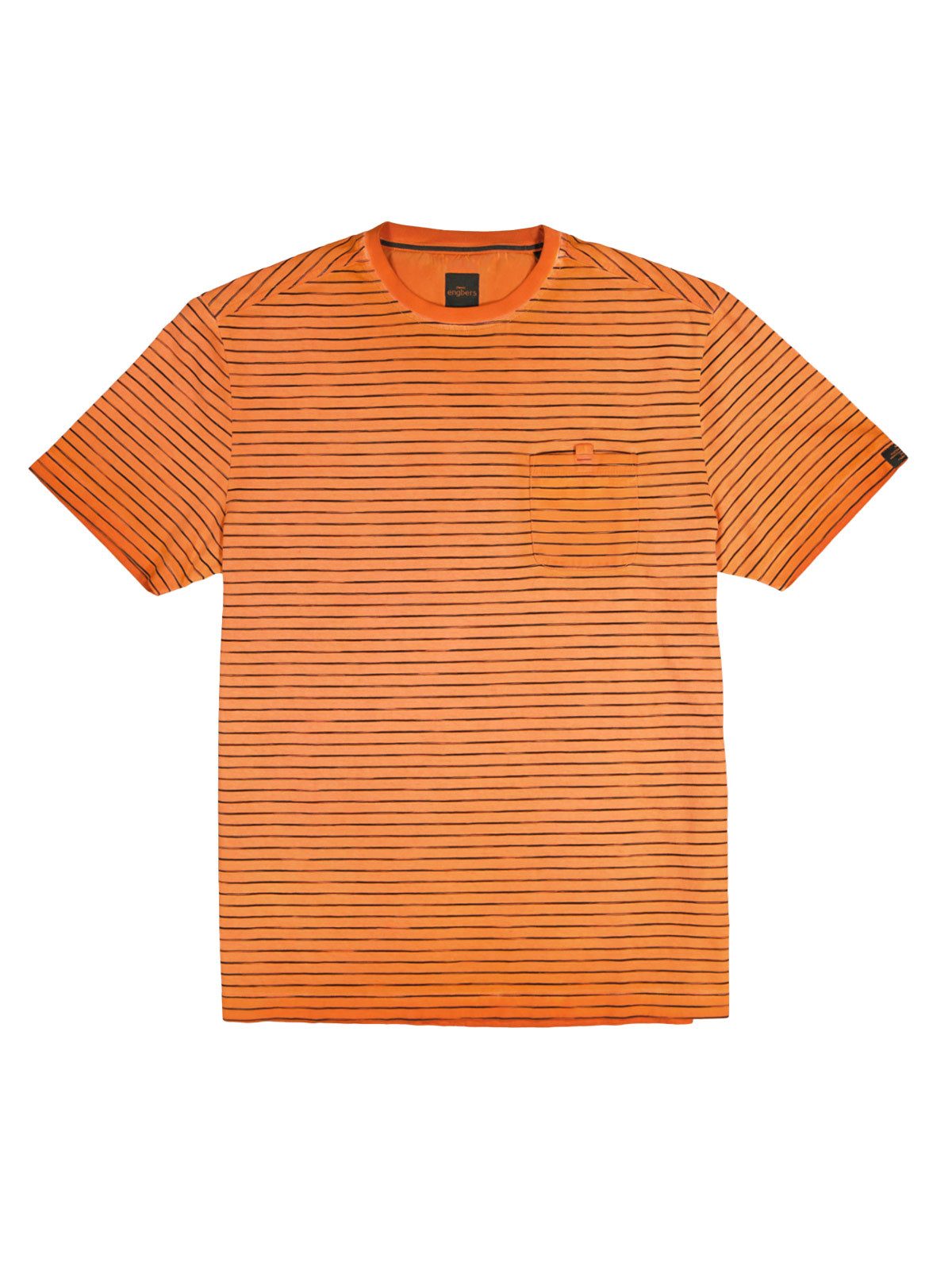 Engbers T-Shirt Herren T-Shirt gestreift, Orange