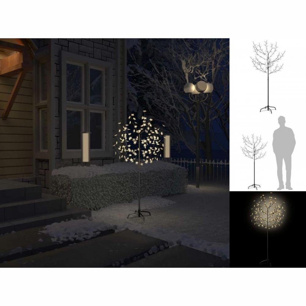 vidaXL Dekolicht Weihnachtsbaum LEDs 150 Warmweißes Licht Kirschblüten 120 cm