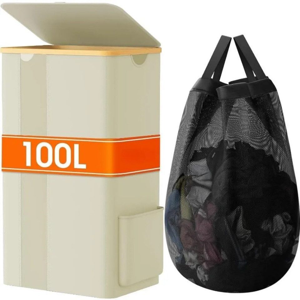 Bellaro Life Wäschekorb Wäschesammler mit Deckel Laundry Baskets Waschesammelbox