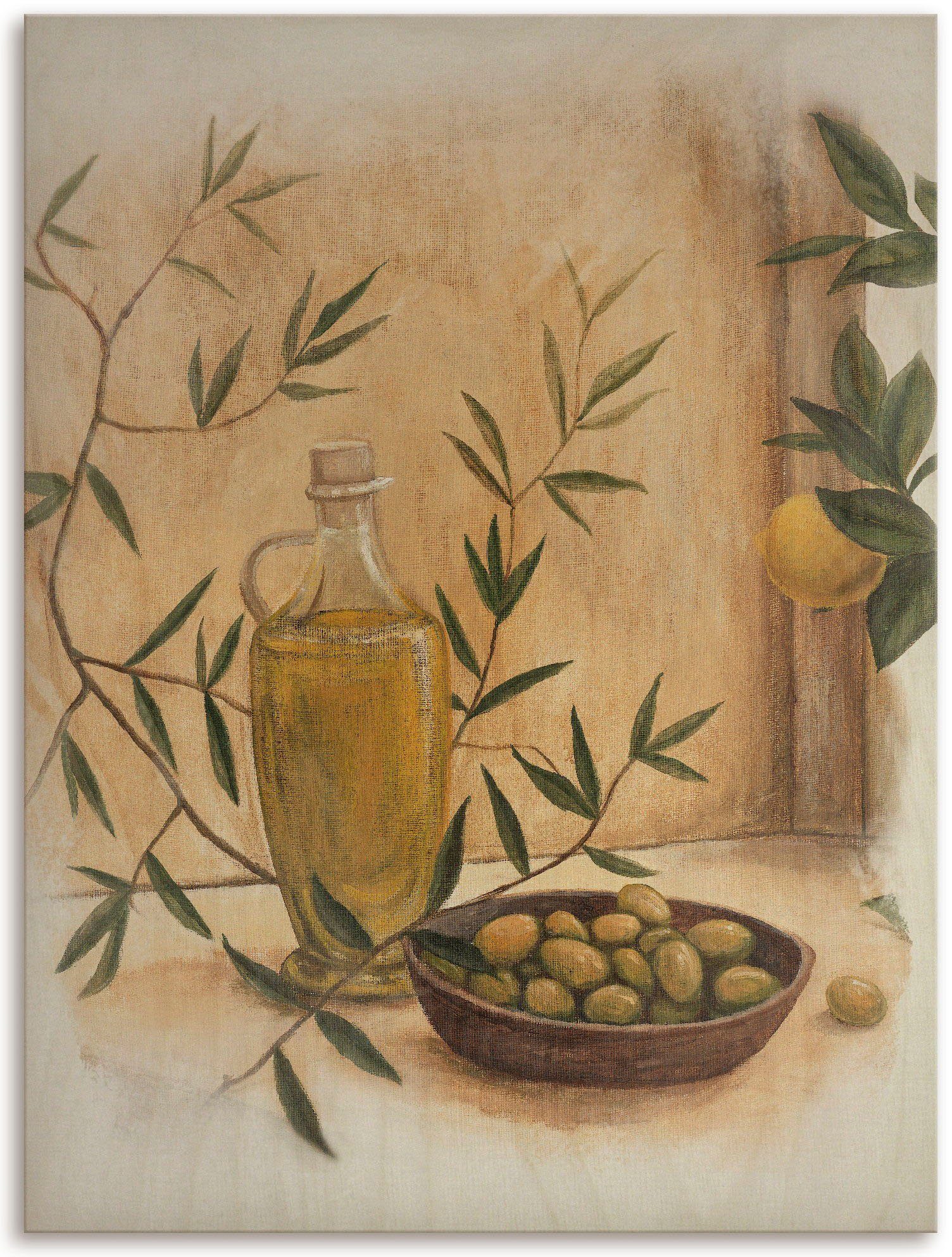 Artland Holzbild Oliven und Zitronen, Arrangements (1 St)