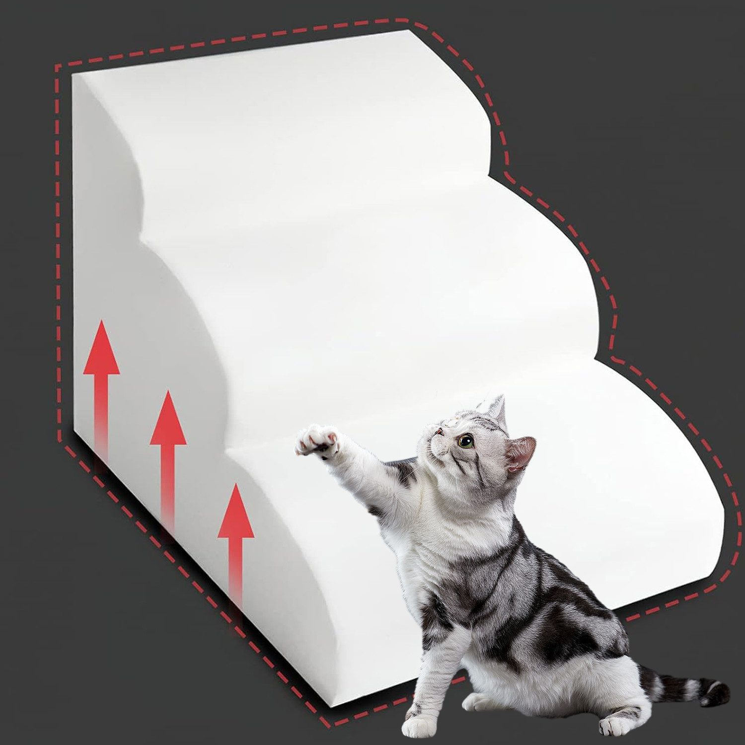 REDOM Hunderampe Hundetreppe tragbare Haustiertreppe (klappbare mit rutschf günstig online kaufen