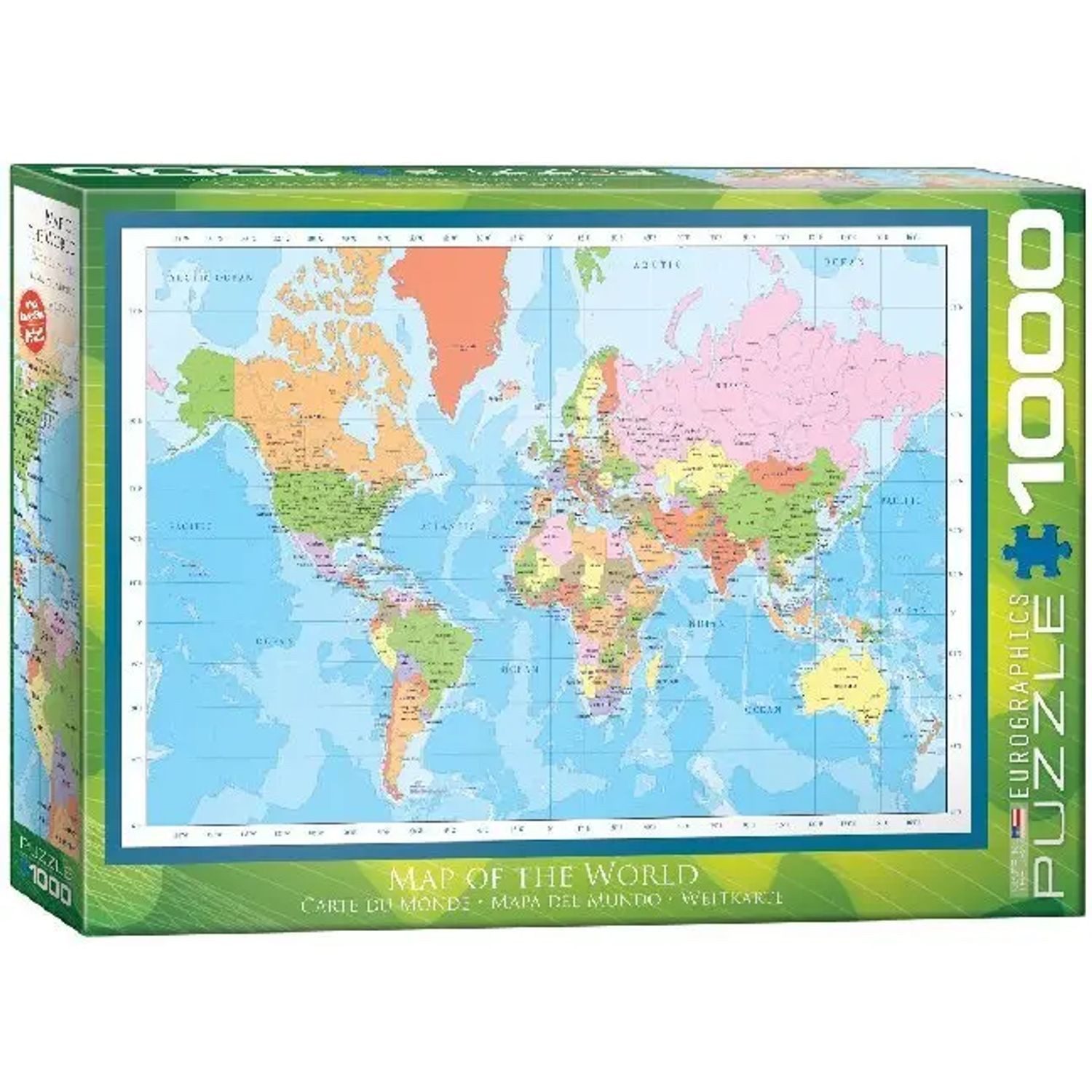 EUROGRAPHICS Puzzle Weltkarte (Puzzle), 1000 Puzzleteile