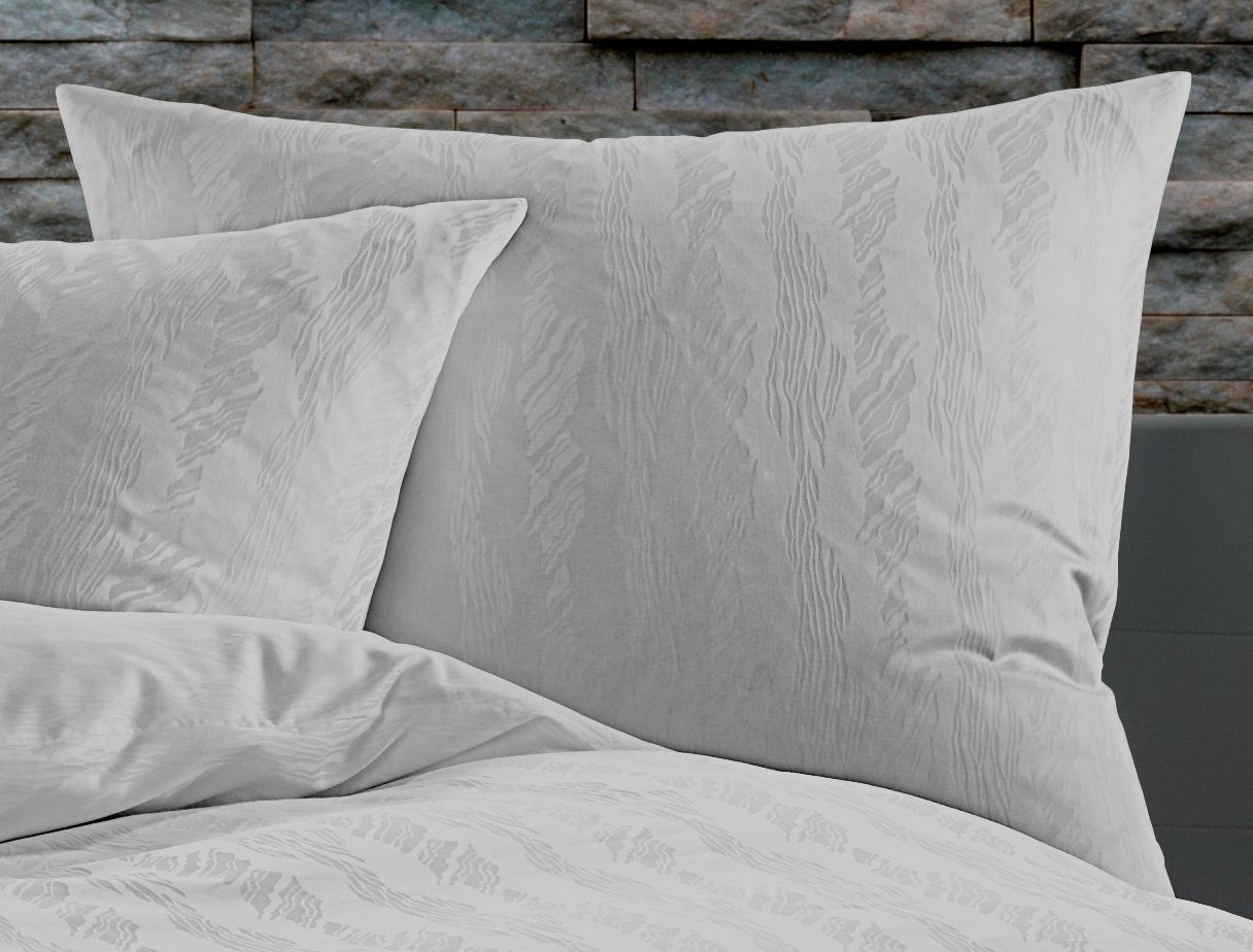 BETTWAESCHE-MIT-STIL Bettwäsche Mako Satin Damast Bettwäsche Waves, Mako-Sa günstig online kaufen
