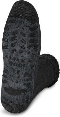 normani ABS-Socken Alpaka-Wollsocken mit ABS-Druck (1 Paar) hochwertige Alpaka-Wolle