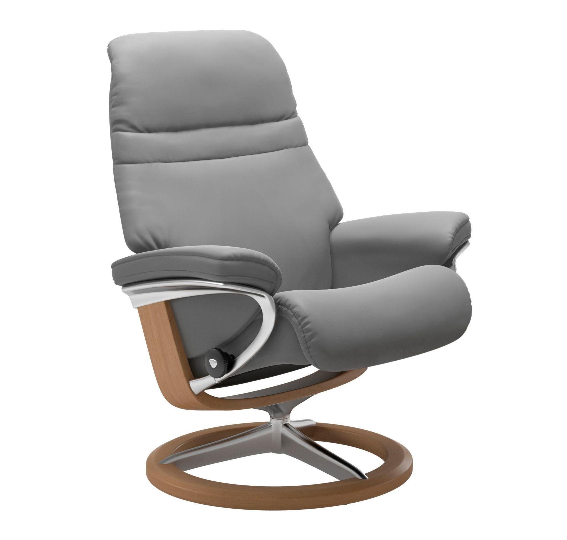 mit Eiche Größe Gestell Signature L, Stressless® Sunrise, Relaxsessel Base,