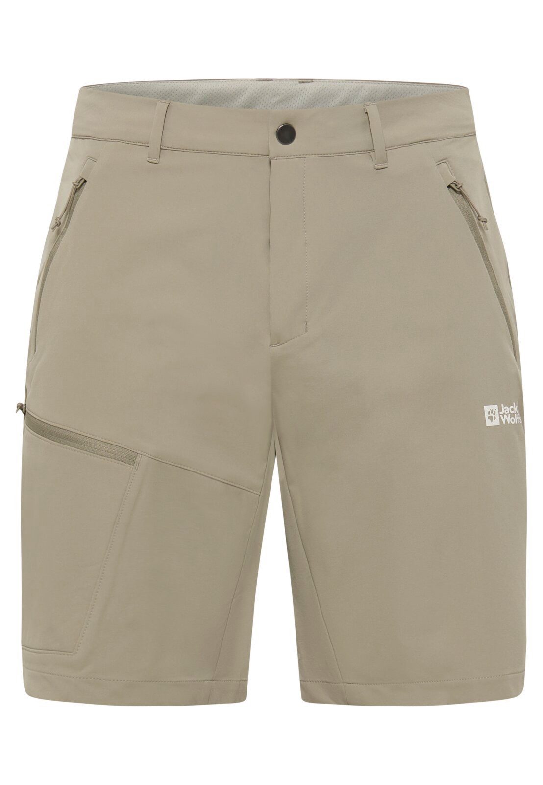 Jack Wolfskin Trekkinghose Wanderhose Pico Trial Short (atmungsaktiv, wasserabweisend) kurz beige