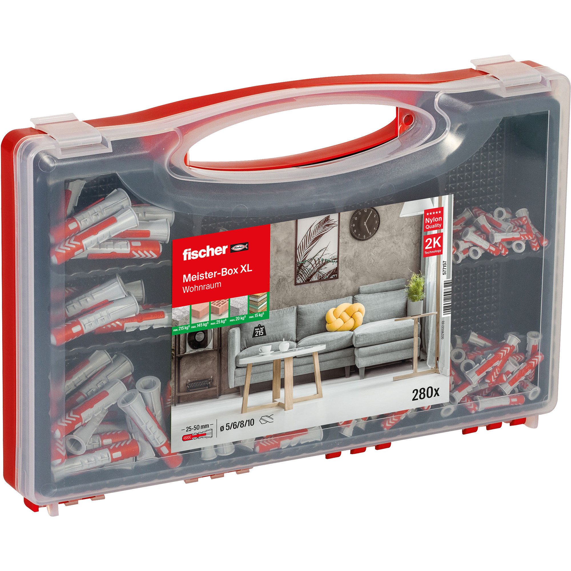Fischer Schraube fischer Meister-Box XL Wohnraum, Dübel
