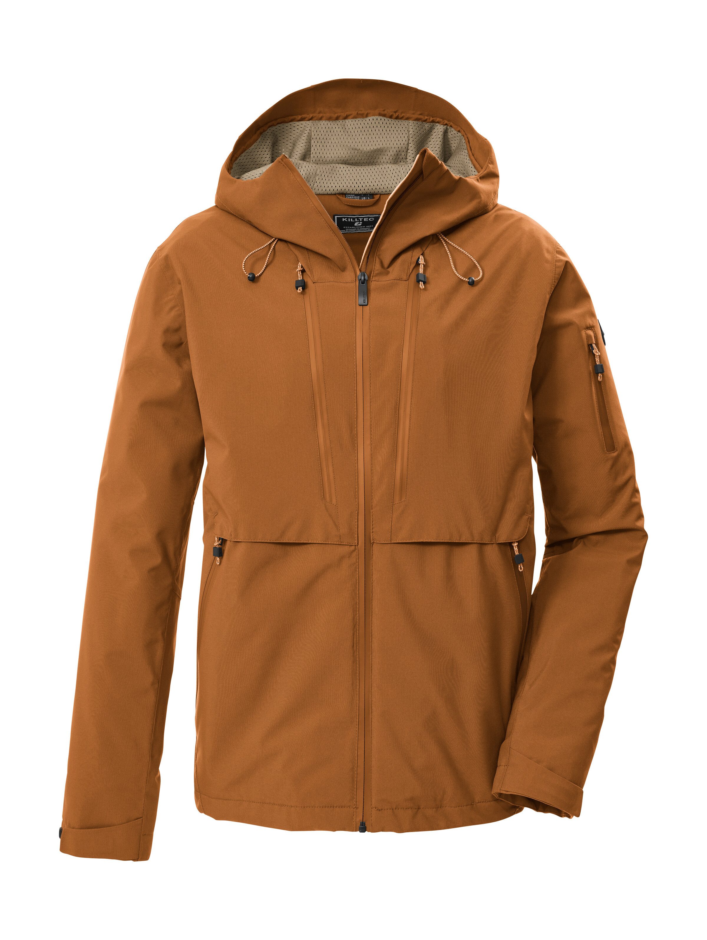 Killtec Funktionsjacke KOS 7 MN JCKT Leichte, wasserdichte Herrenjacke mit regulierbarer Kapuze