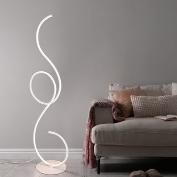 etc-shop LED Stehlampe, LED Standleuchte dimmbar Designer Stehlampe Wohnzimmer Stehleuchte