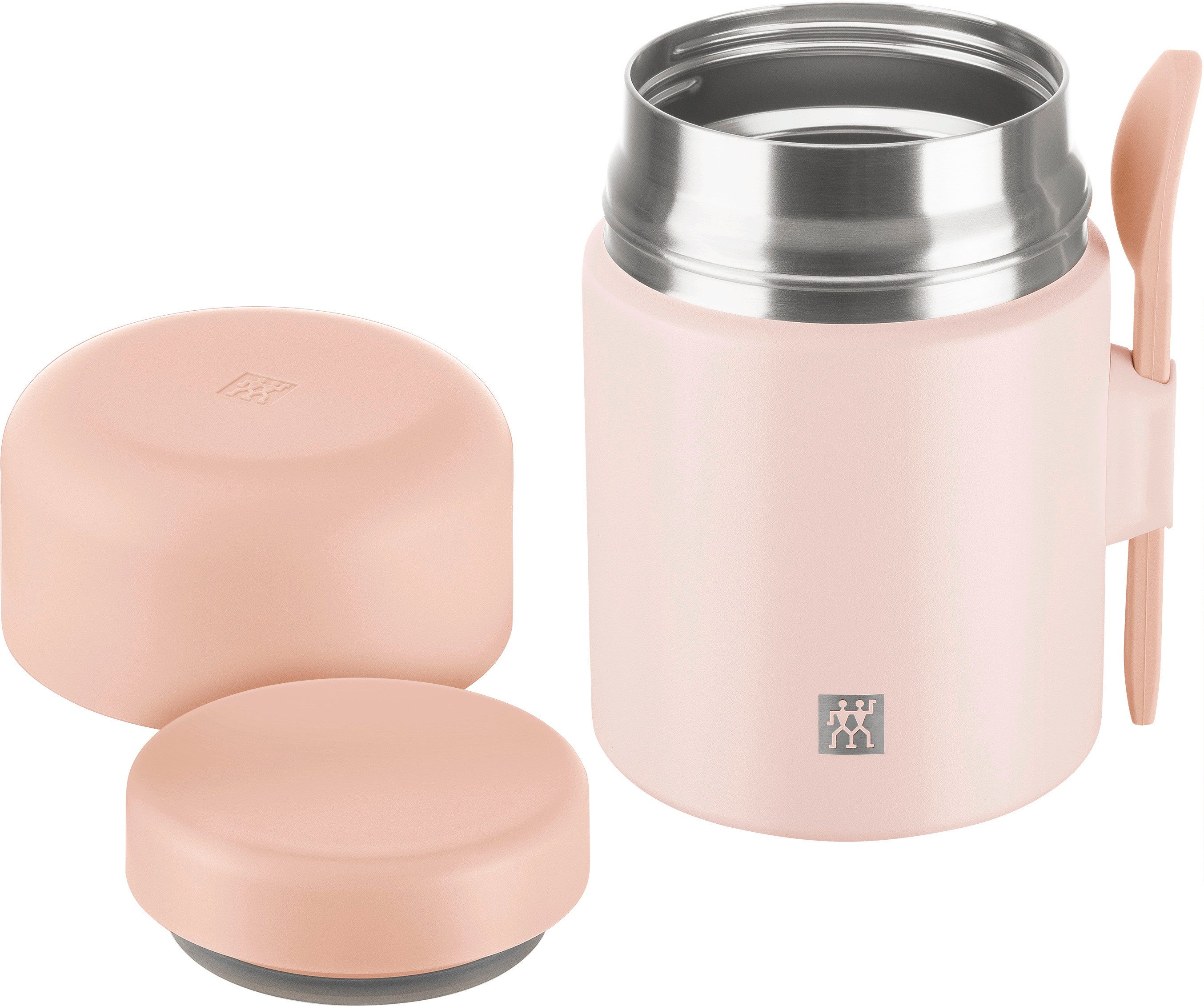 Zwilling Thermobehälter Thermo Plus, Edelstahl, (1-tlg), Auslaufsicher, Doppelwandisolierung, mit Löffel, Edelstahl