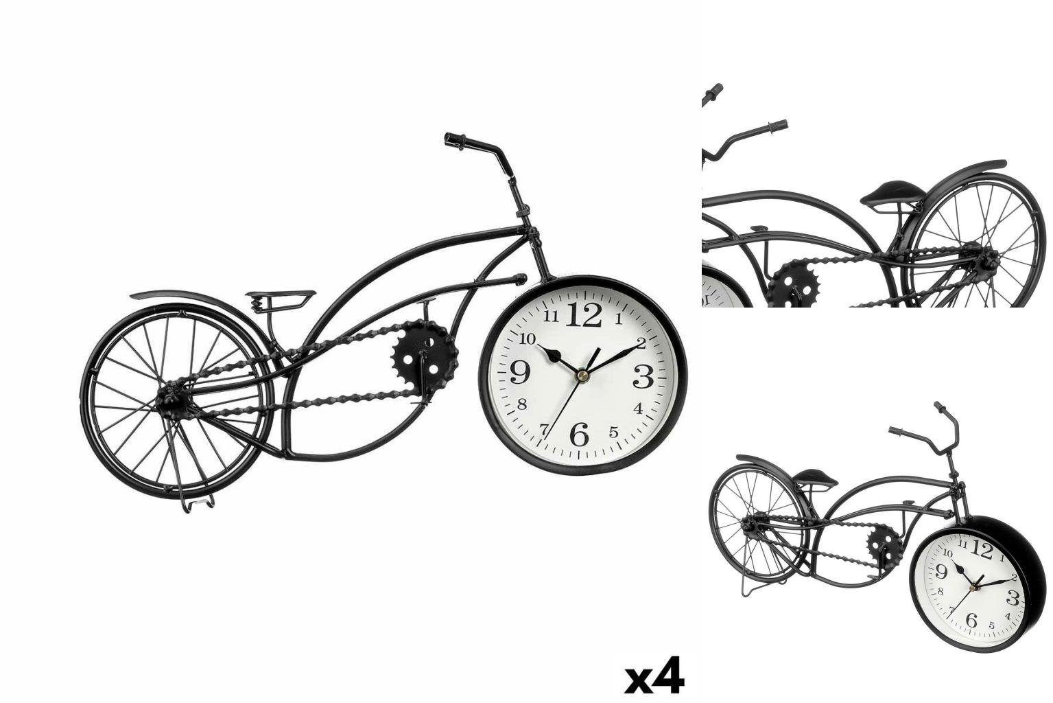 Gift Decor Uhr Tischuhr Fahrrad Stück Schwarz 24 Metall x 42 4 10 cm x
