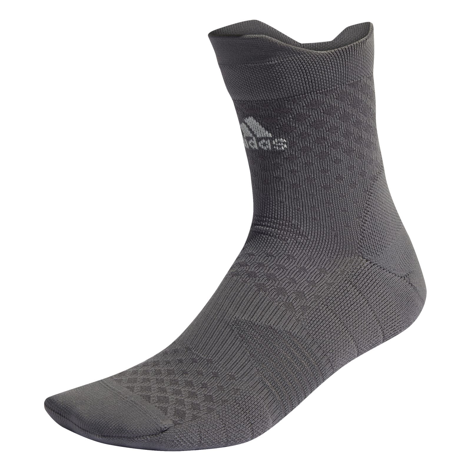 adidas Performance Laufsocken Crew Run x 4D grau - 1 Paar