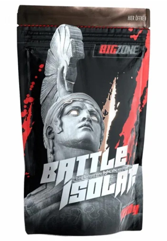 BigZone Big Zone Battle Isolate Protein Whey Eiweiß 1000g Pulver, 1 er Protein-Pulver à 1000 g