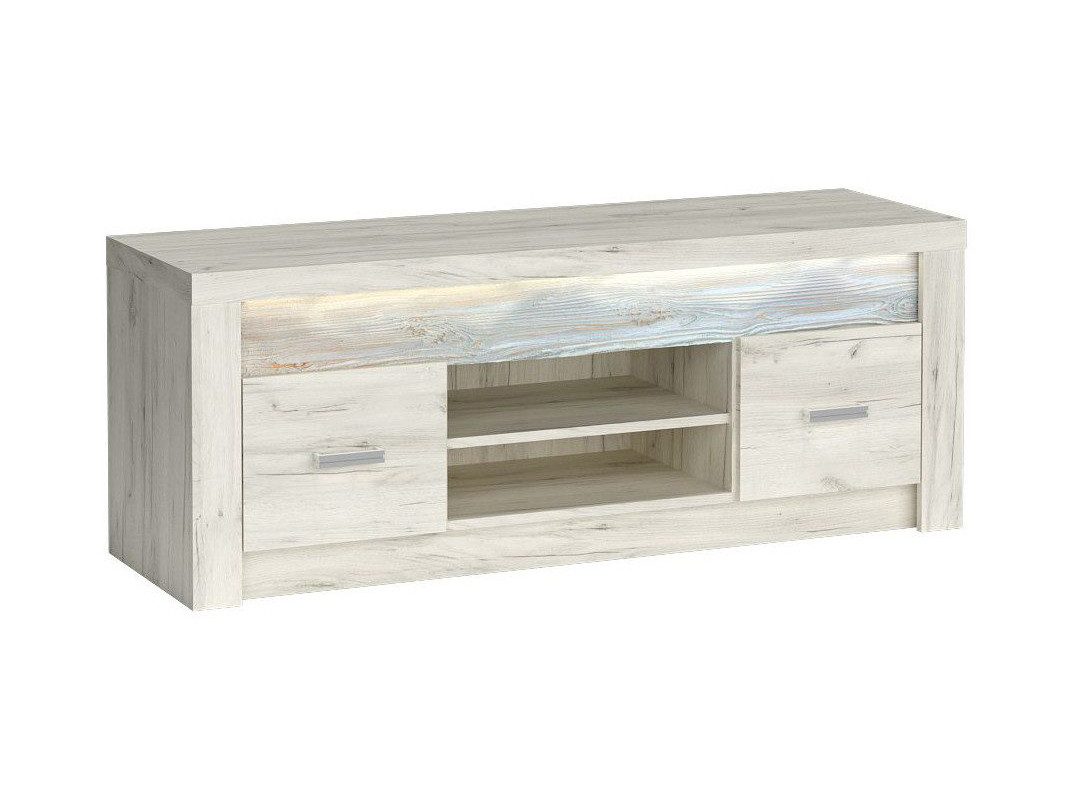 Beautysofa TV-Schrank POLIS I-9 TV-Lowboard mit LED Metallgriffen