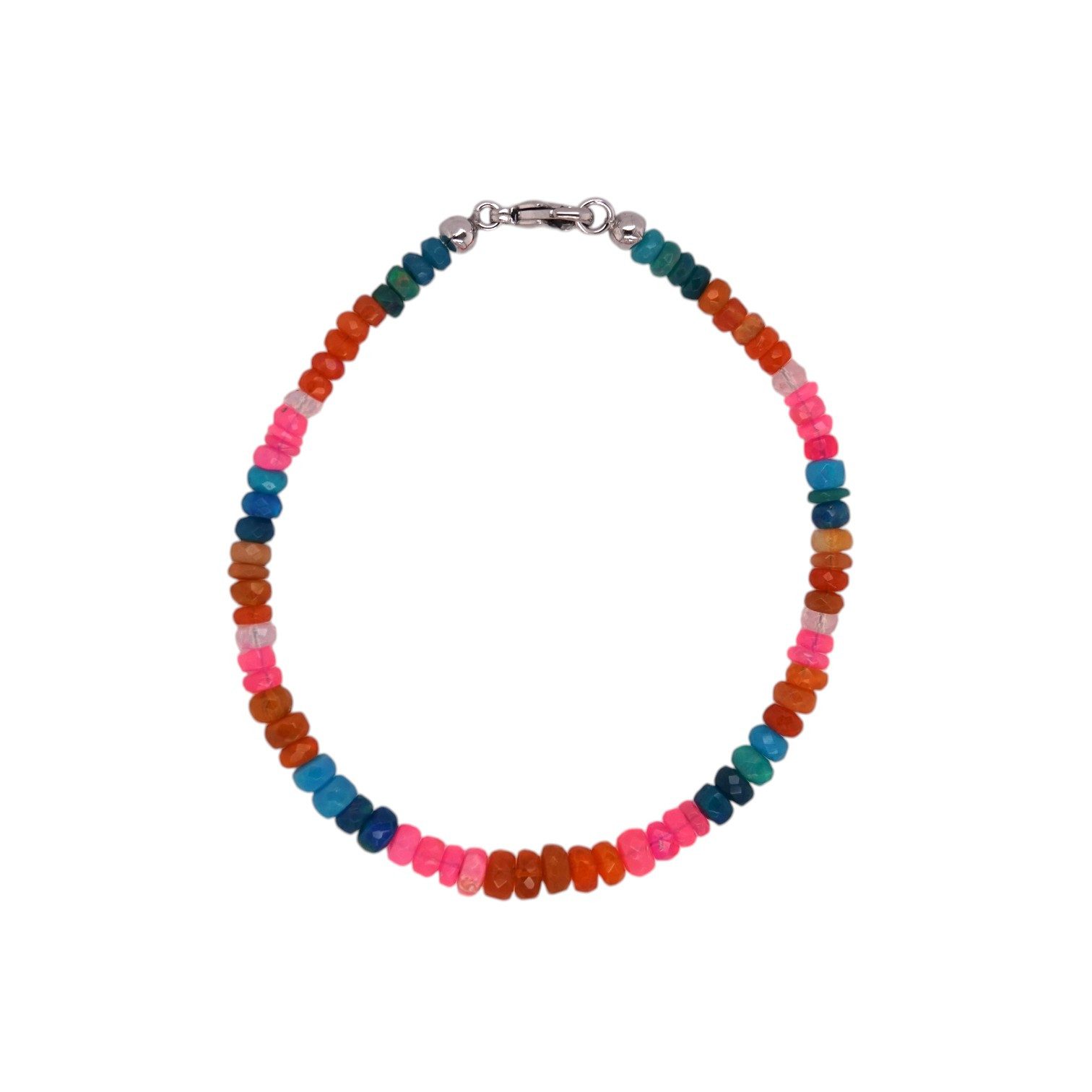 Sogni d'oro Armband "Happy" mit Äthiopischem Opal, Silber 925
