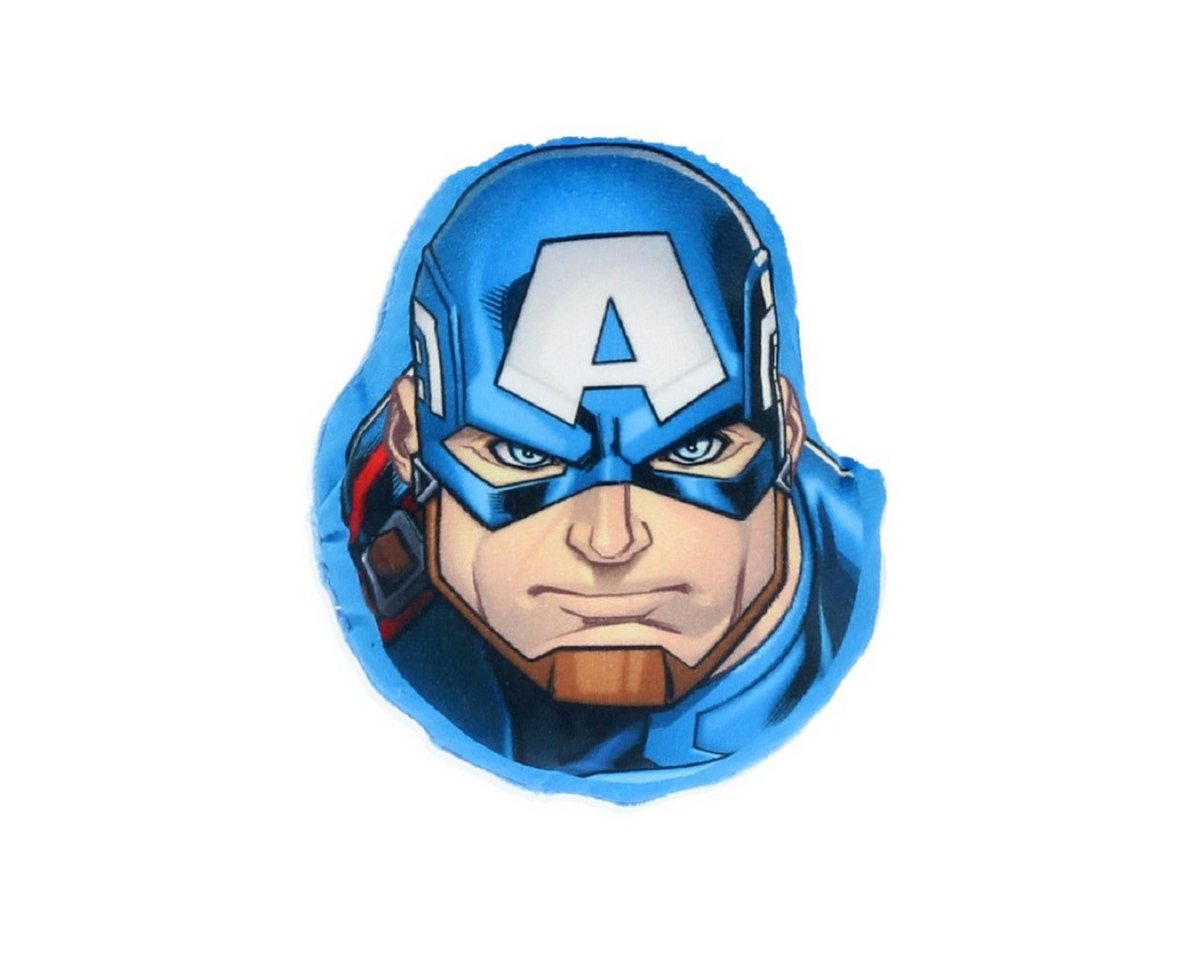 The AVENGERS Dekokissen Captain America Mini-Kissen – 15 cm großes 3D Dekokissen