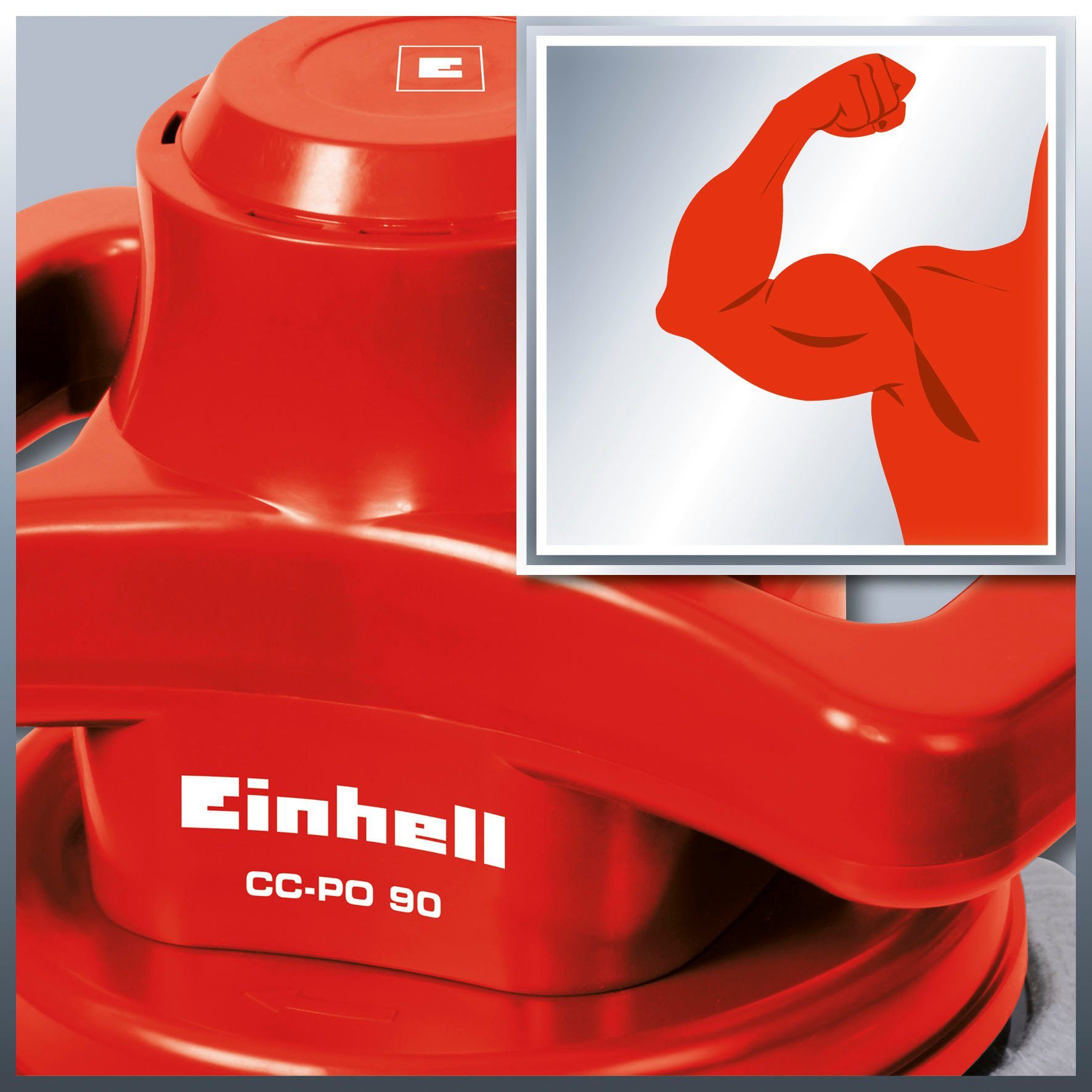 Einhell CC-PO 90 polishing machine (set), handy and robust, including 2 polishing pads