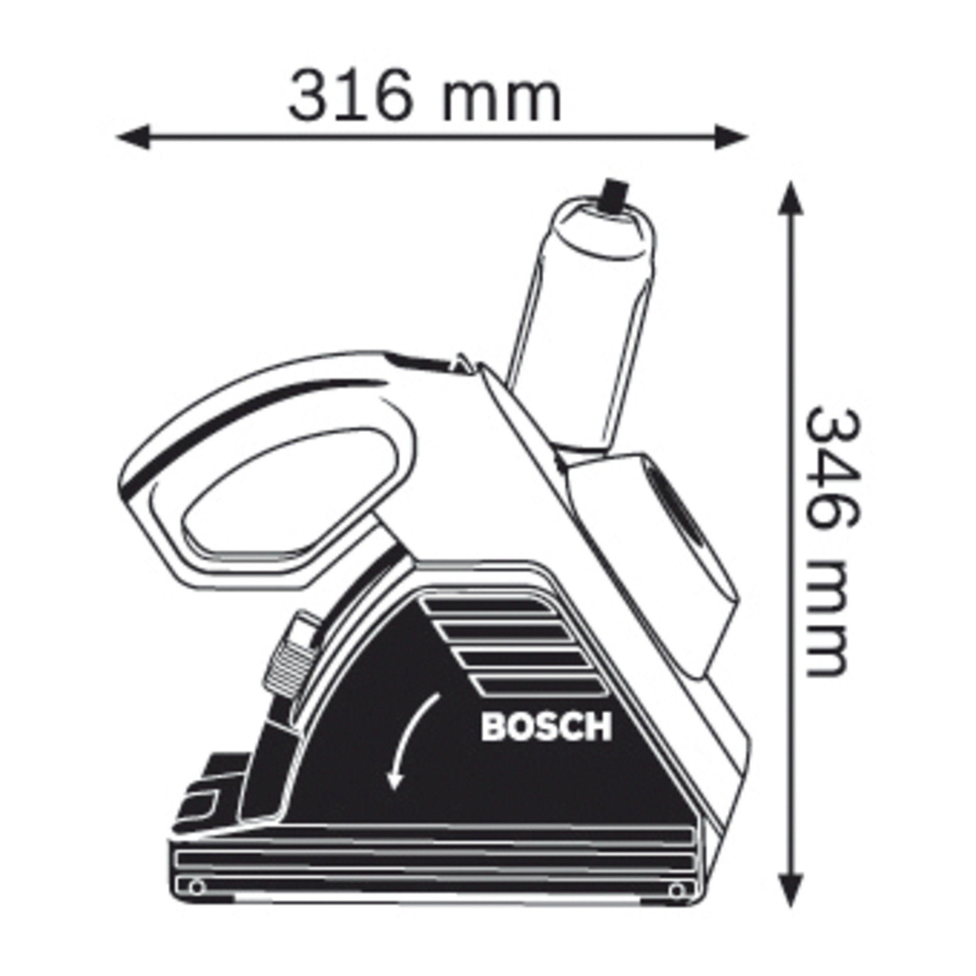 BOSCH Professional Bosch Mauer-Nutfräse 35 Mauernutfräse GNF CA