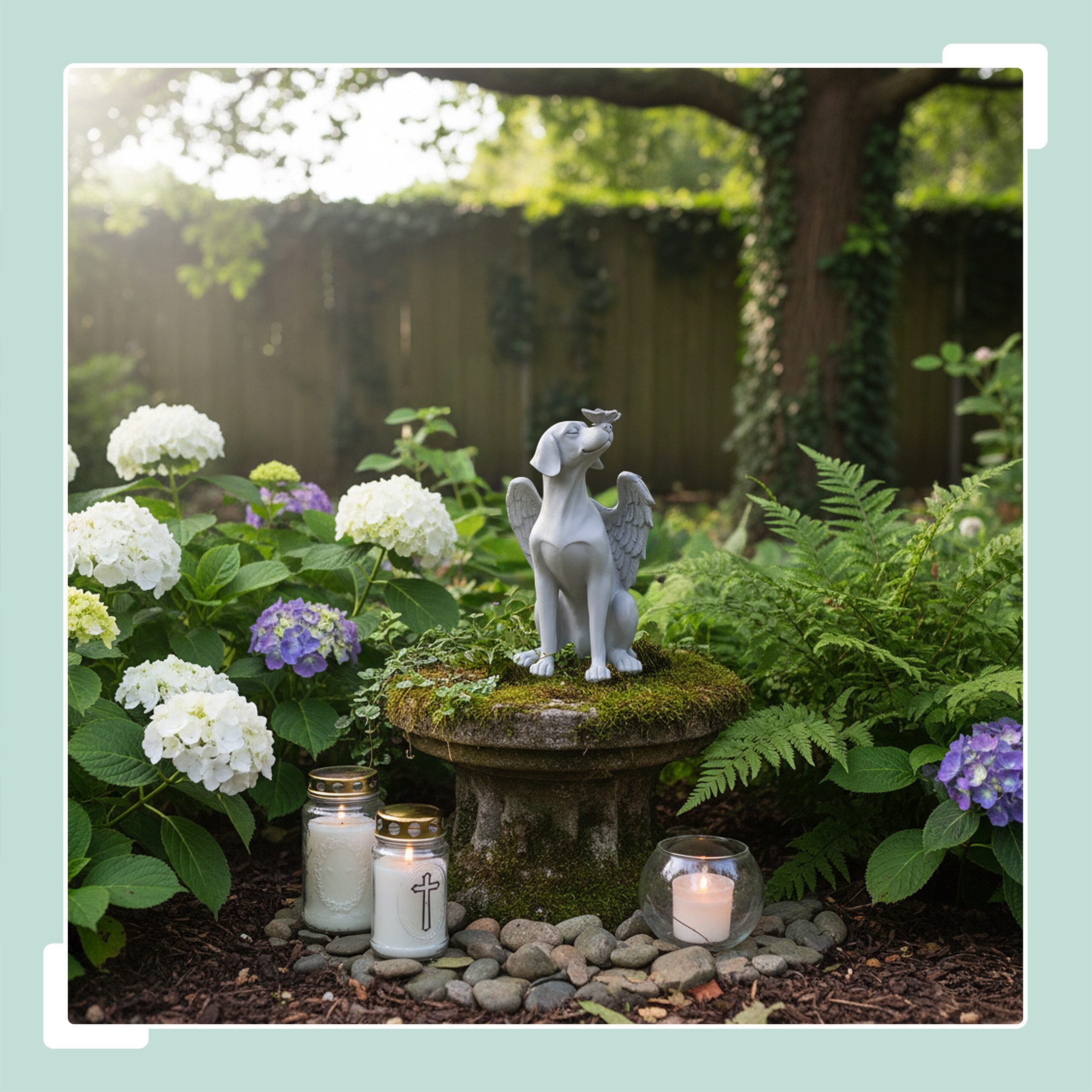 relaxdays Gartenfigur Grabschmuck für Hunde Engel günstig online kaufen