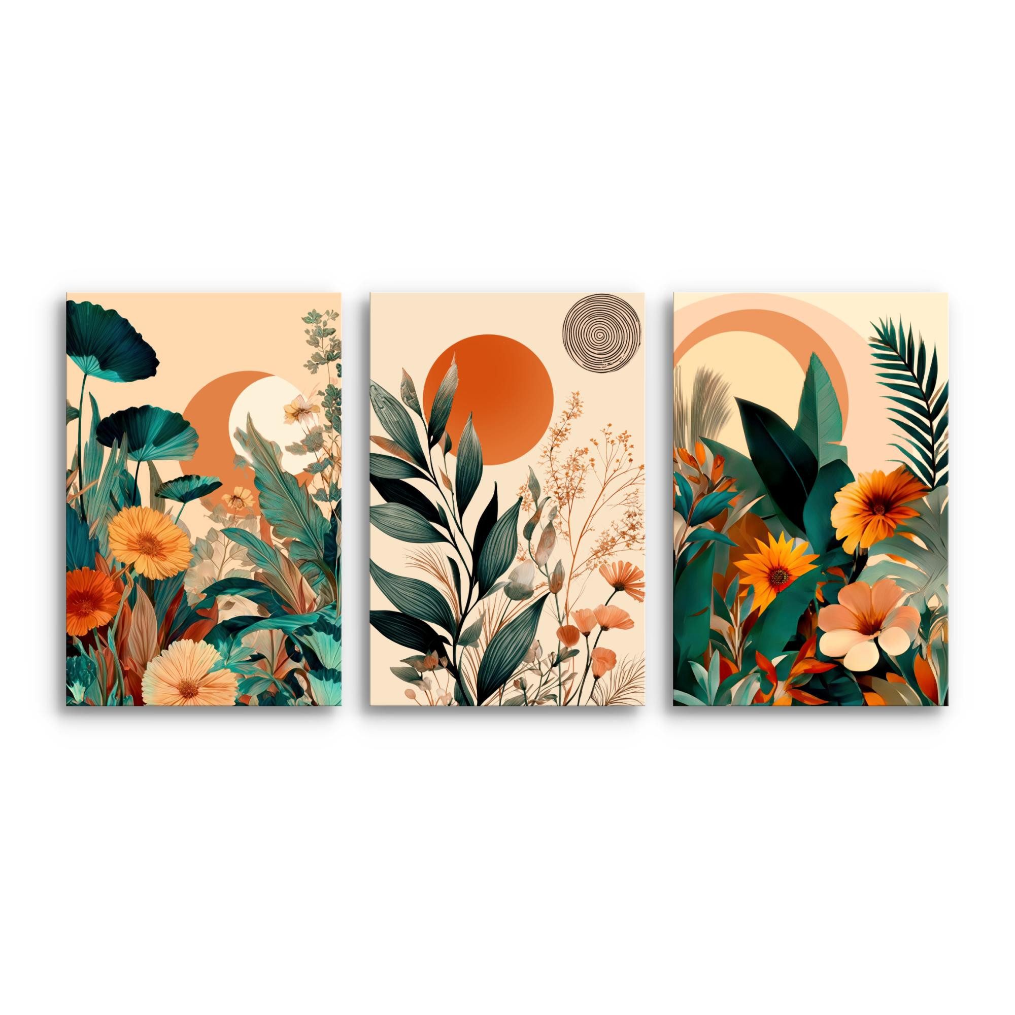 Novart Wandbild Abstrakt Bunt Baum des Lebens Wohnzimer Schlafzimmer Deko, Abstrakt