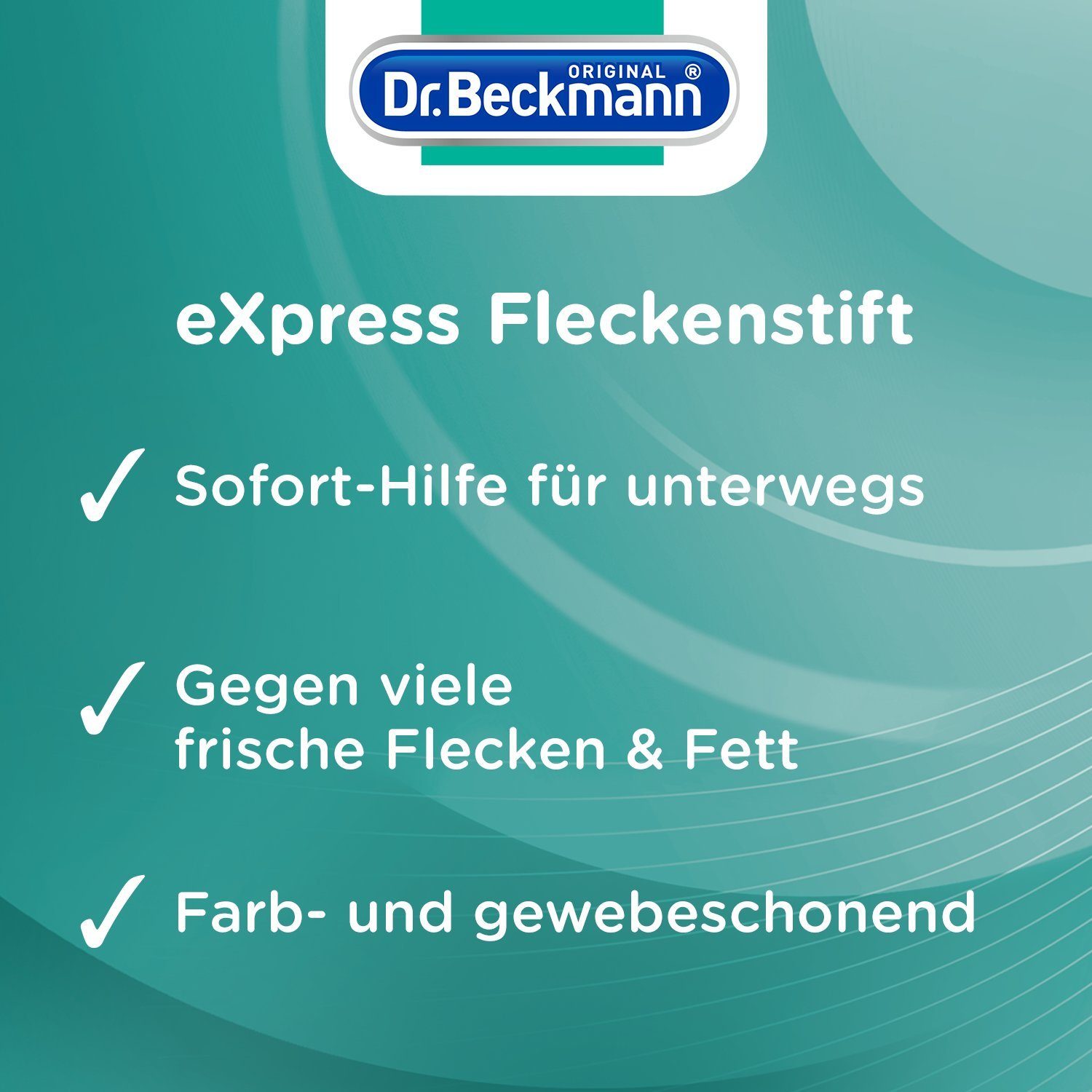 unterwegs, Fleckentferner Beckmann Fleckenstift, für Effektiver (6-St) express Fleckentferner Dr. 54ml