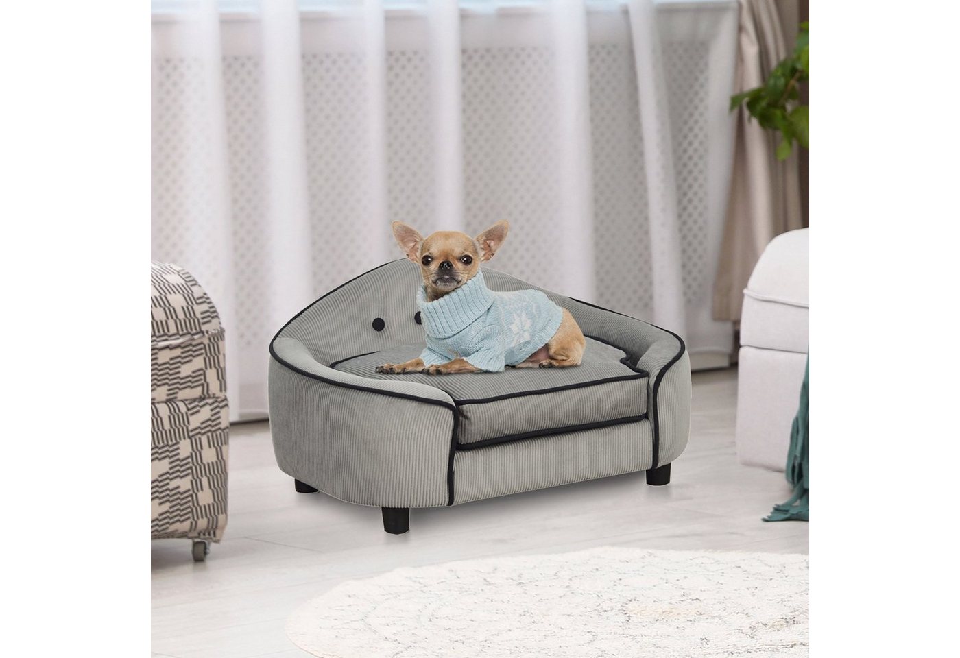 Thumbnail - PawHut Tierbett Hundesofa