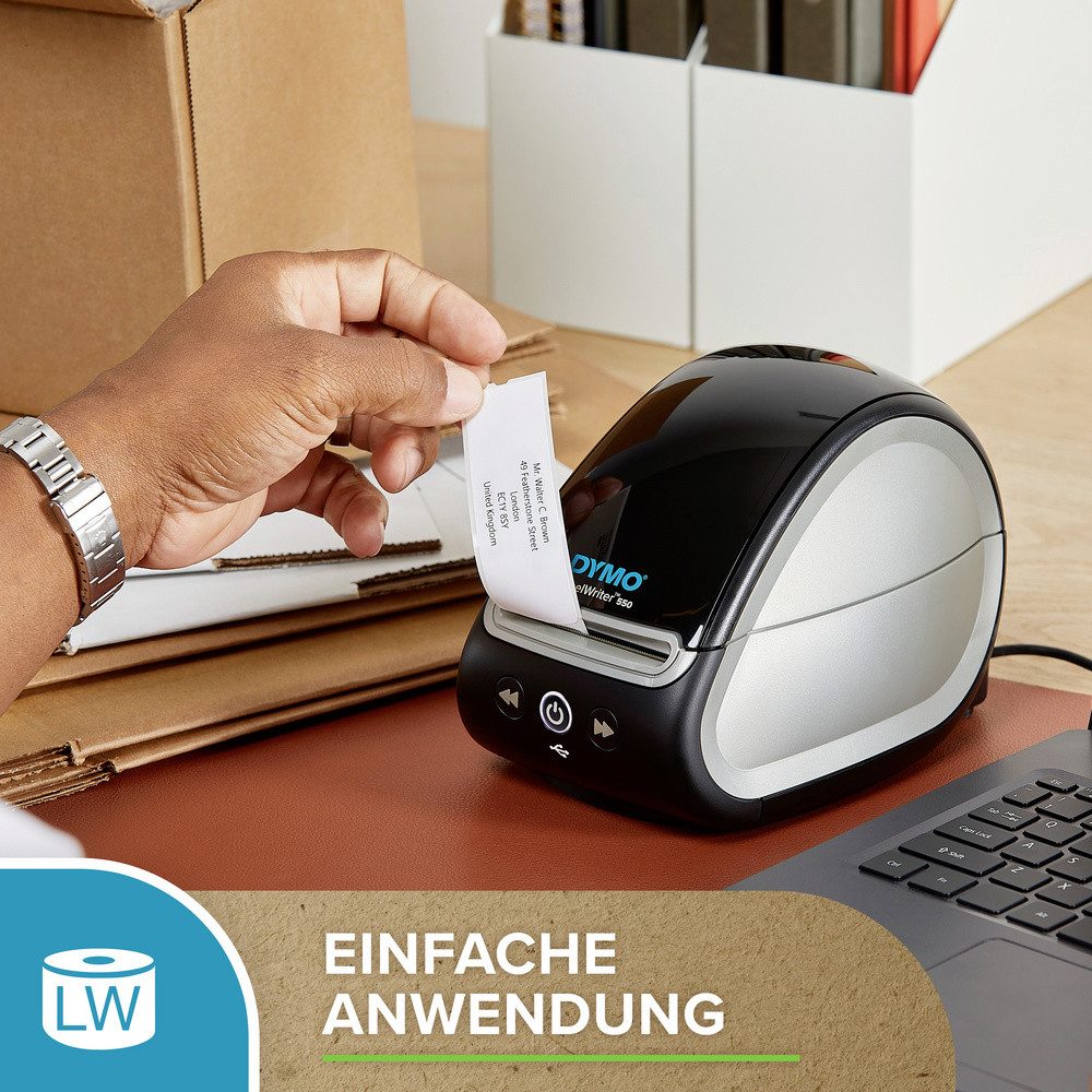 DYMO Etiketten DYMO Etiketten Rolle Kombi-Pack 2093093 2093093 89 x 36 mm Papier Weiß