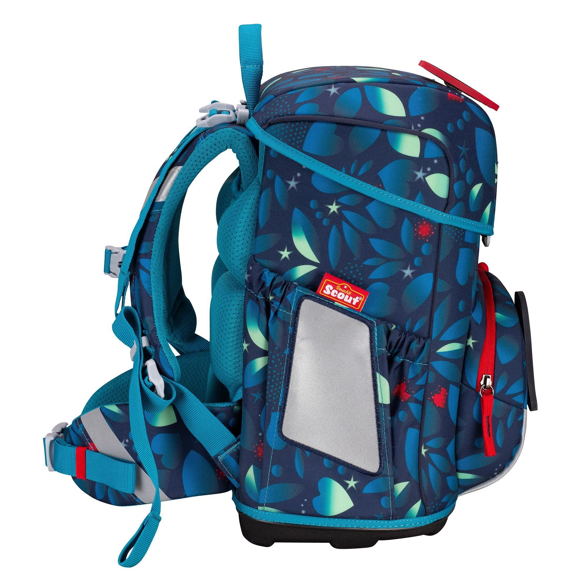 Scout Schulranzen Neo LED (8-tlg), Polyester
