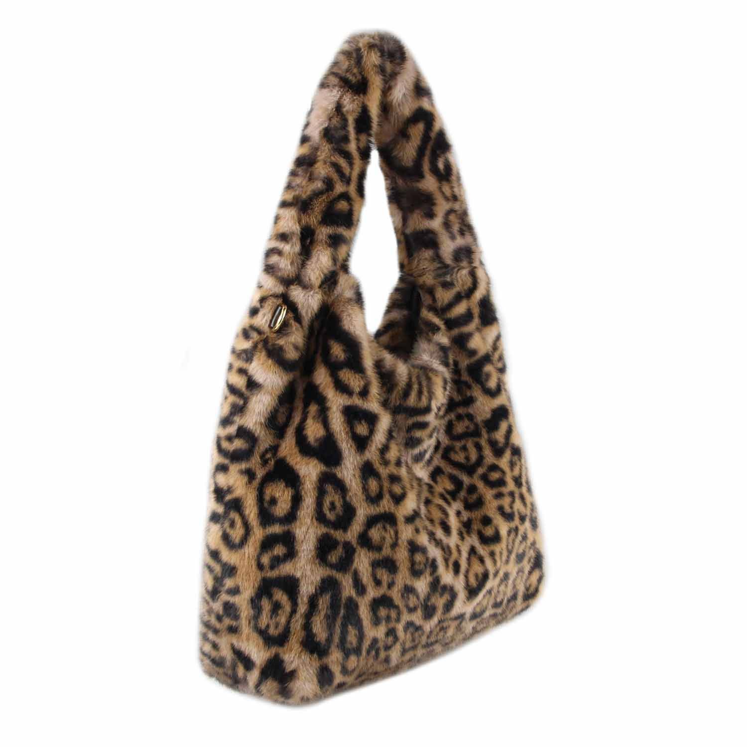 ITALYSHOP24 Schultertasche XL Damen Leopard Print günstig online kaufen