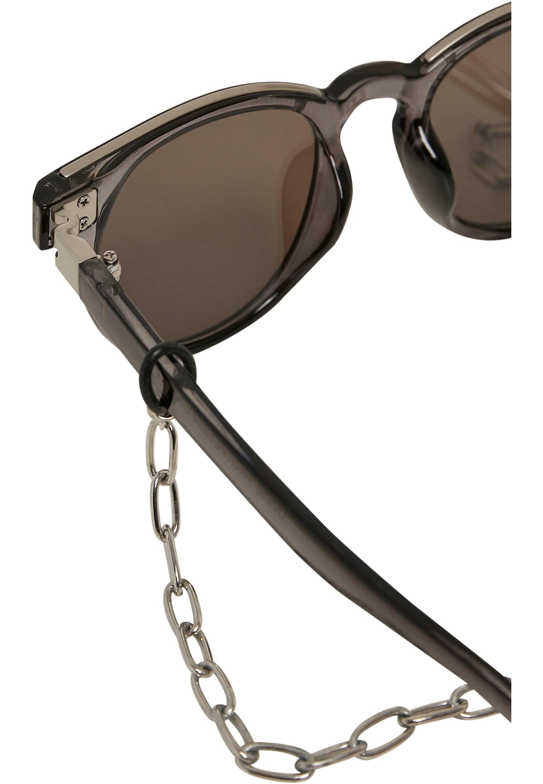 URBAN CLASSICS Sonnenbrille with chain Unisex Italy Sunglasses grey/silver/silver