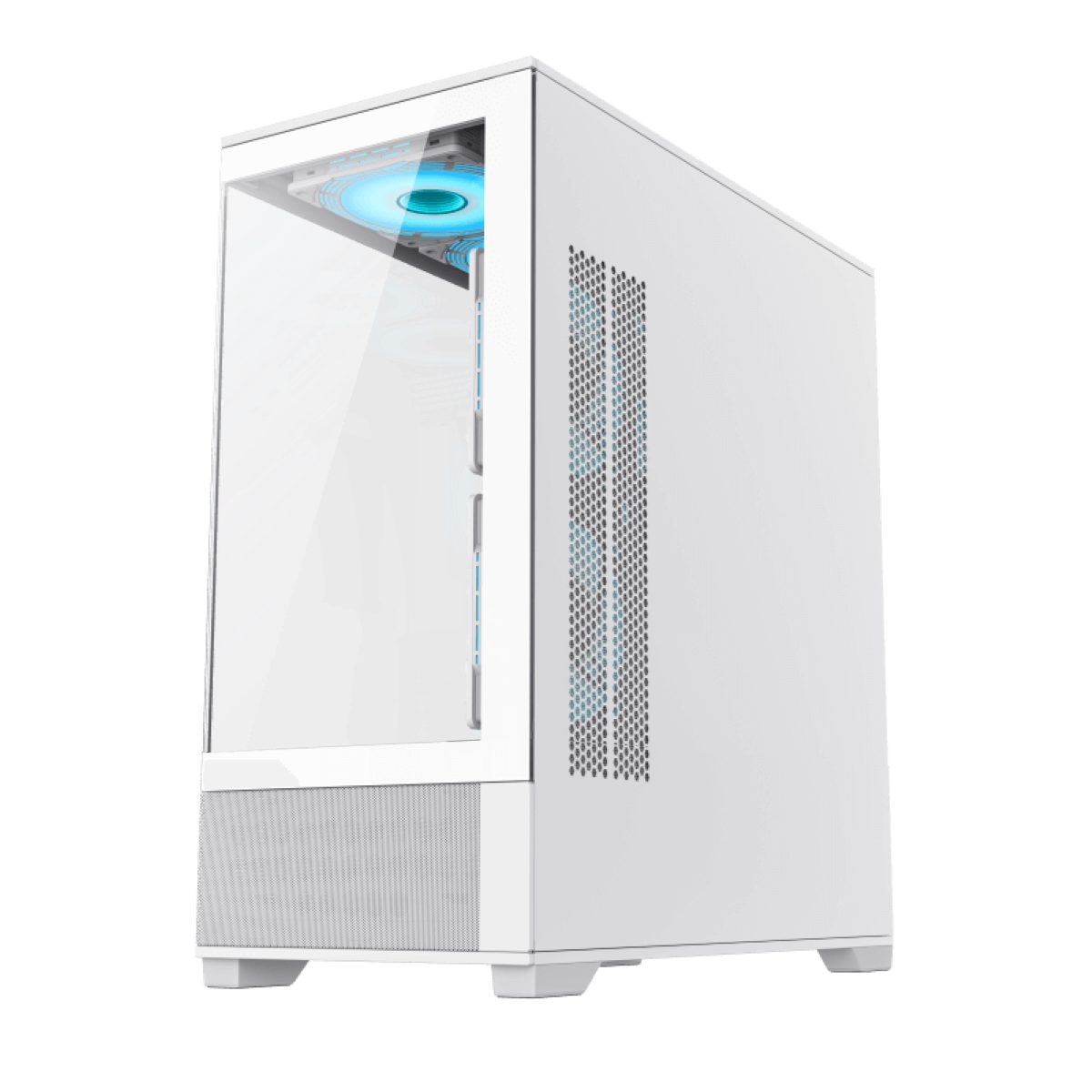 GAMEMAX PC-Gehäuse Gamemax VISTA AW - Mid Tower - ohne Netzteil - USB/Audio - E-ATX, (1x USB 3.0, 1x USB2.1, 1x Type-C Gen1 USB/Combo Audio), 2 Seiten gehärtetes Glas