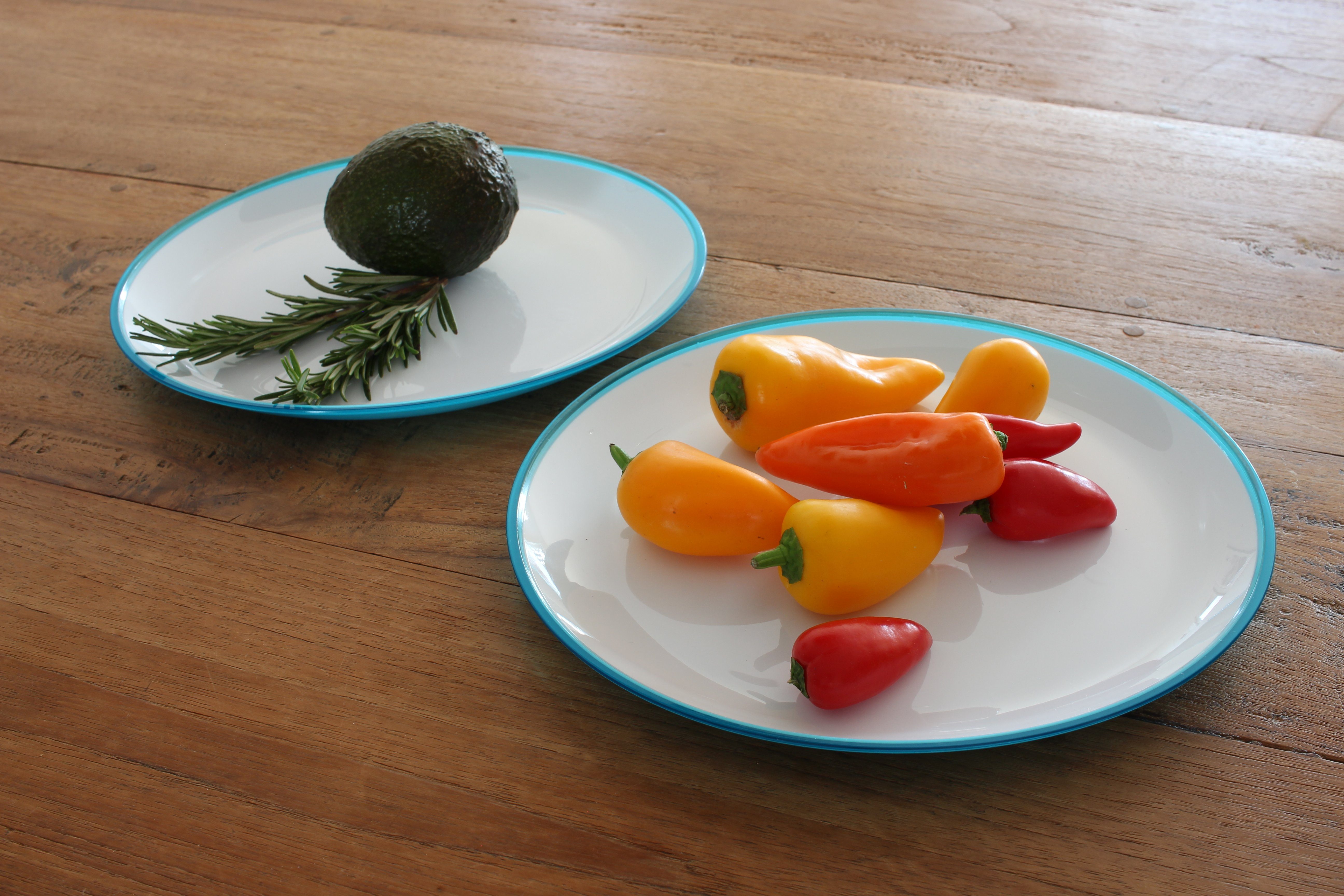 LindenBerg Geschirr-Set Maxi Serie Set Blau Salat