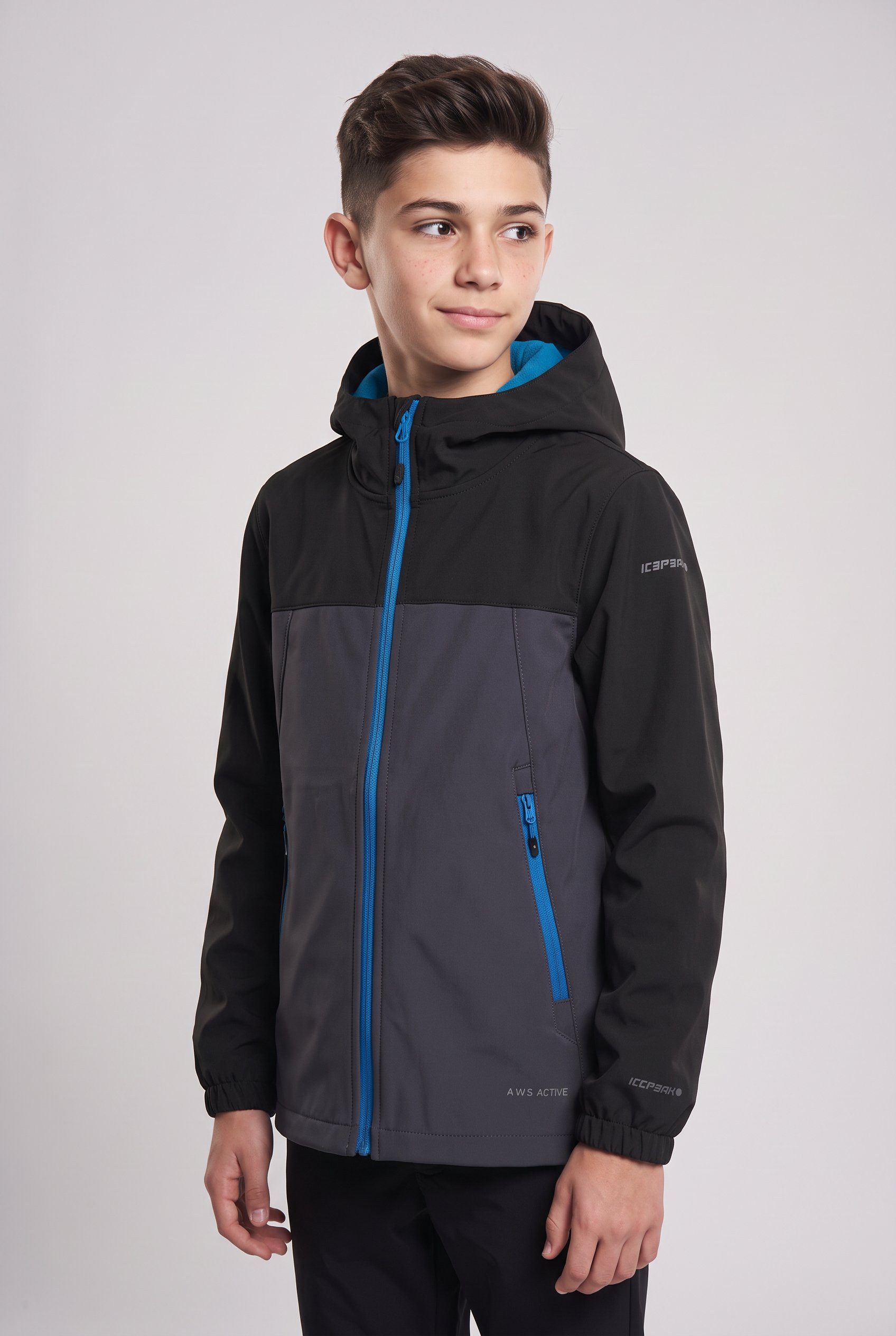 Icepeak Softshelljacke ICEPEAK KONAN JR Reißverschlusstaschen, atmungsaktiv, winddicht, wasserabweisend – Bild 3 von 5