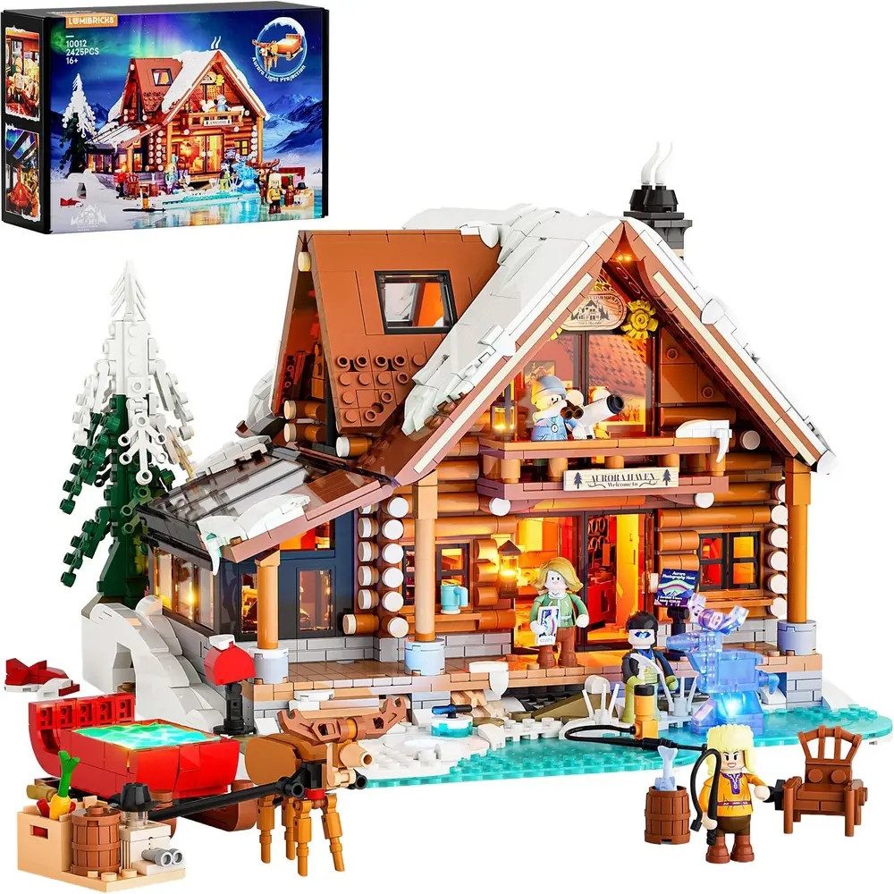 Vedes Lumibricks Aurora-Hütte Konstruktions-Spielset