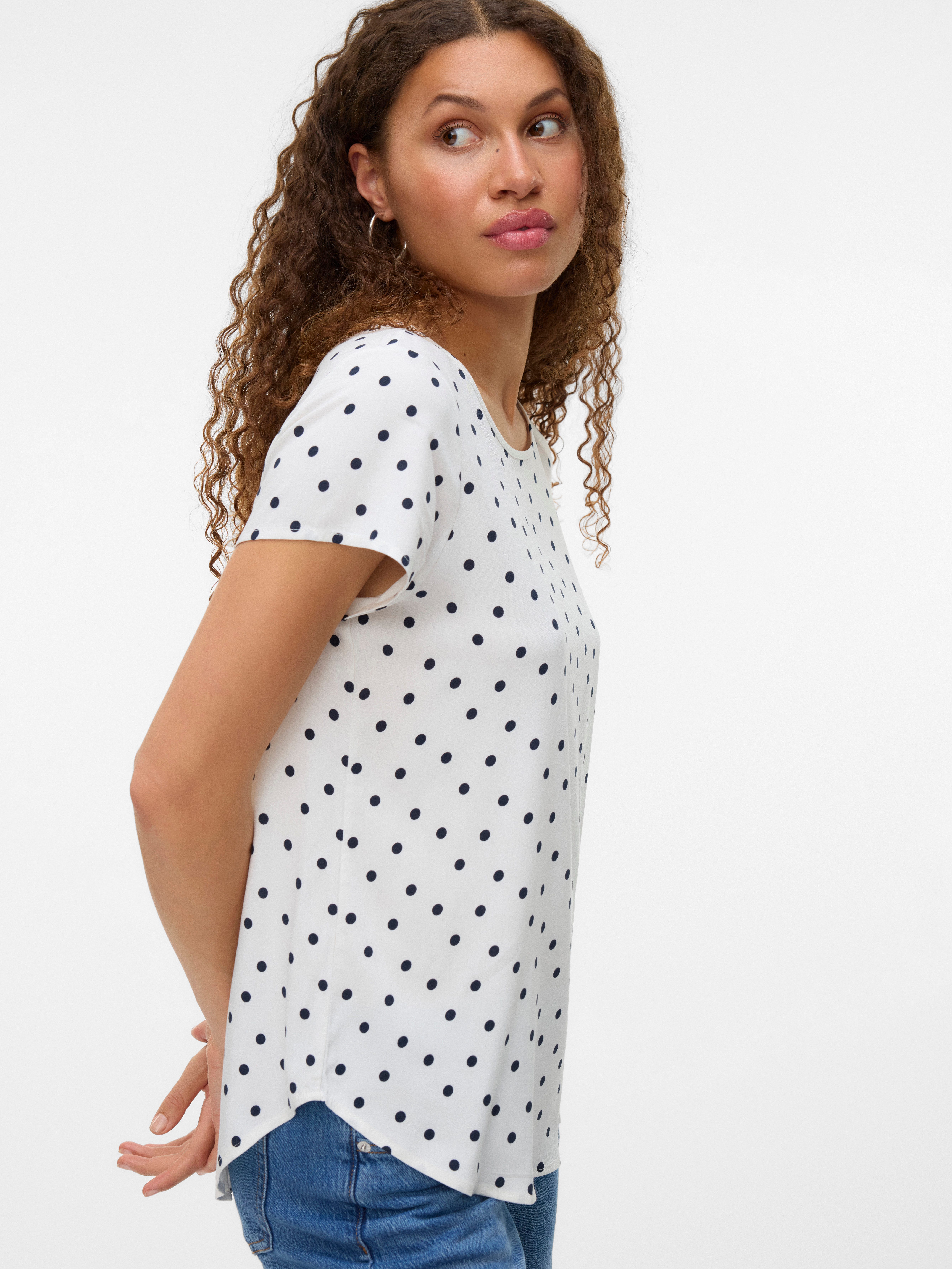 Vero Moda Shirtbluse VMBELLA SS TOP AOP WVN GA günstig online kaufen