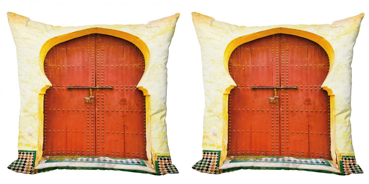 Kissenbezüge Modern Accent Doppelseitiger Digitaldruck, Abakuhaus (2 Stück), Die Architektur Historische Marokkanische Tür | Kissenbezüge
