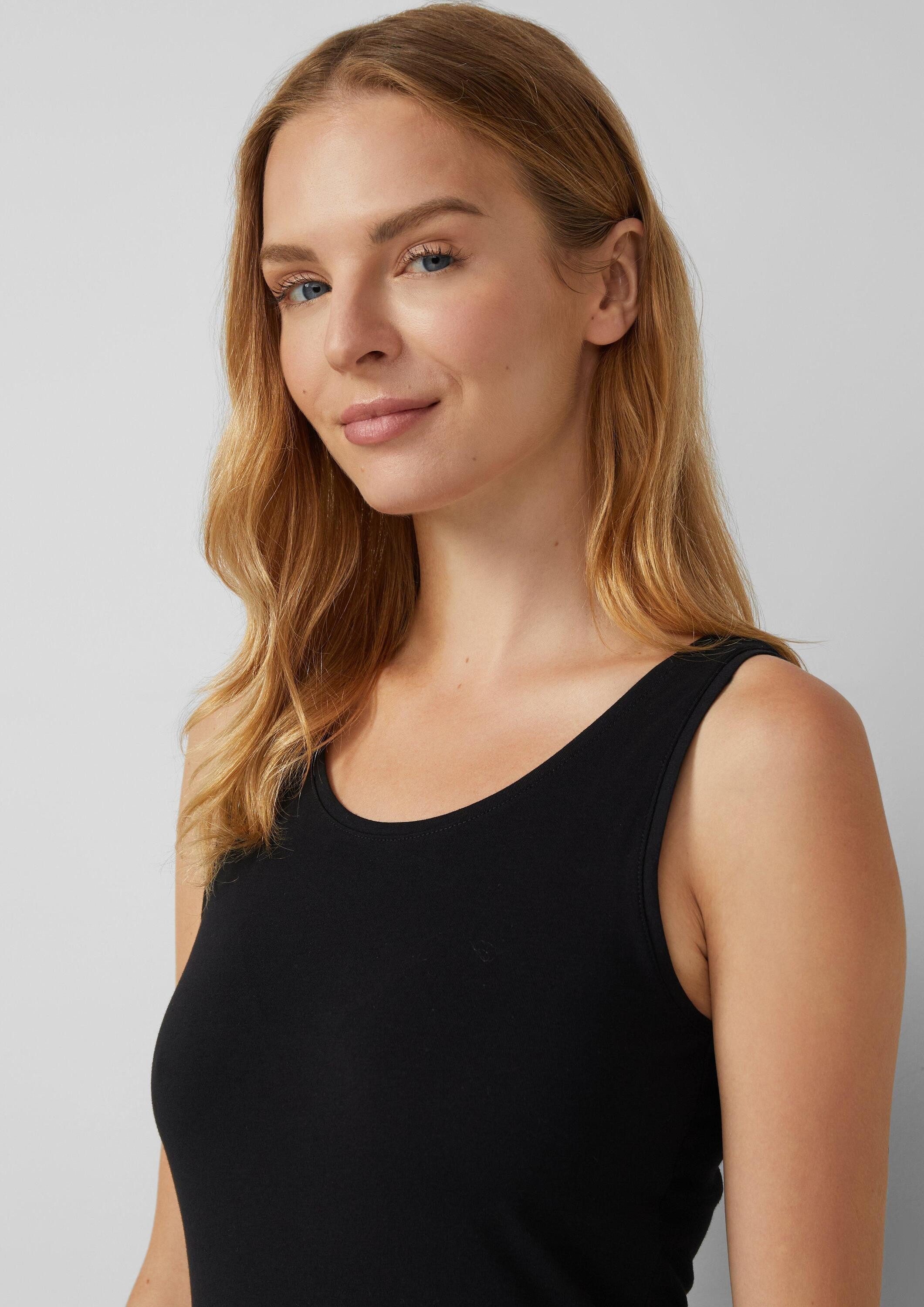 s.Oliver Muscleshirt T-Shirt 2er-Pack basic Tops aus Jersey – Bild 4 von 5