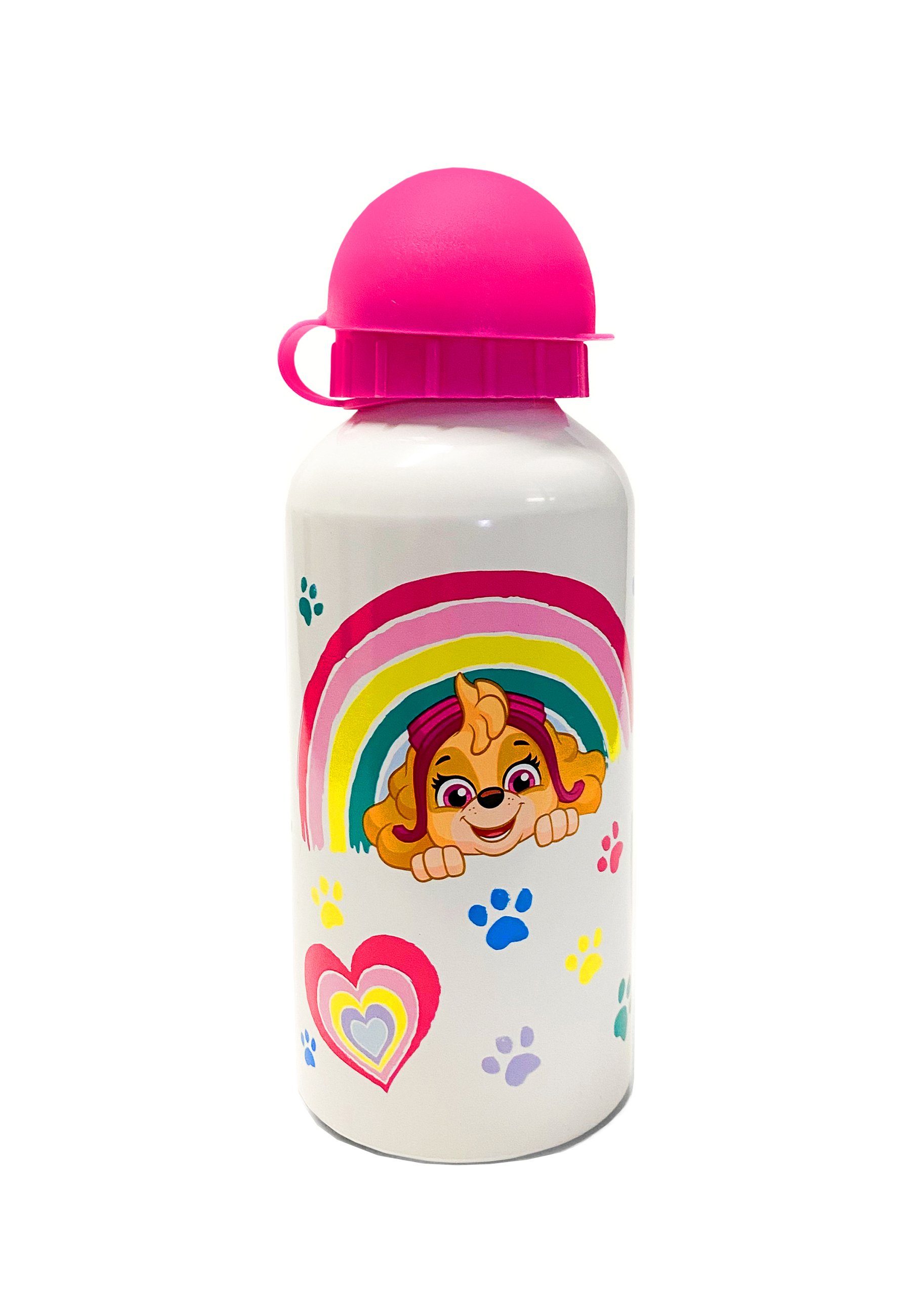 PAW PATROL Trinkflasche Skye Kinder Mädchen Aluminium Alu Flasche Sportflasche