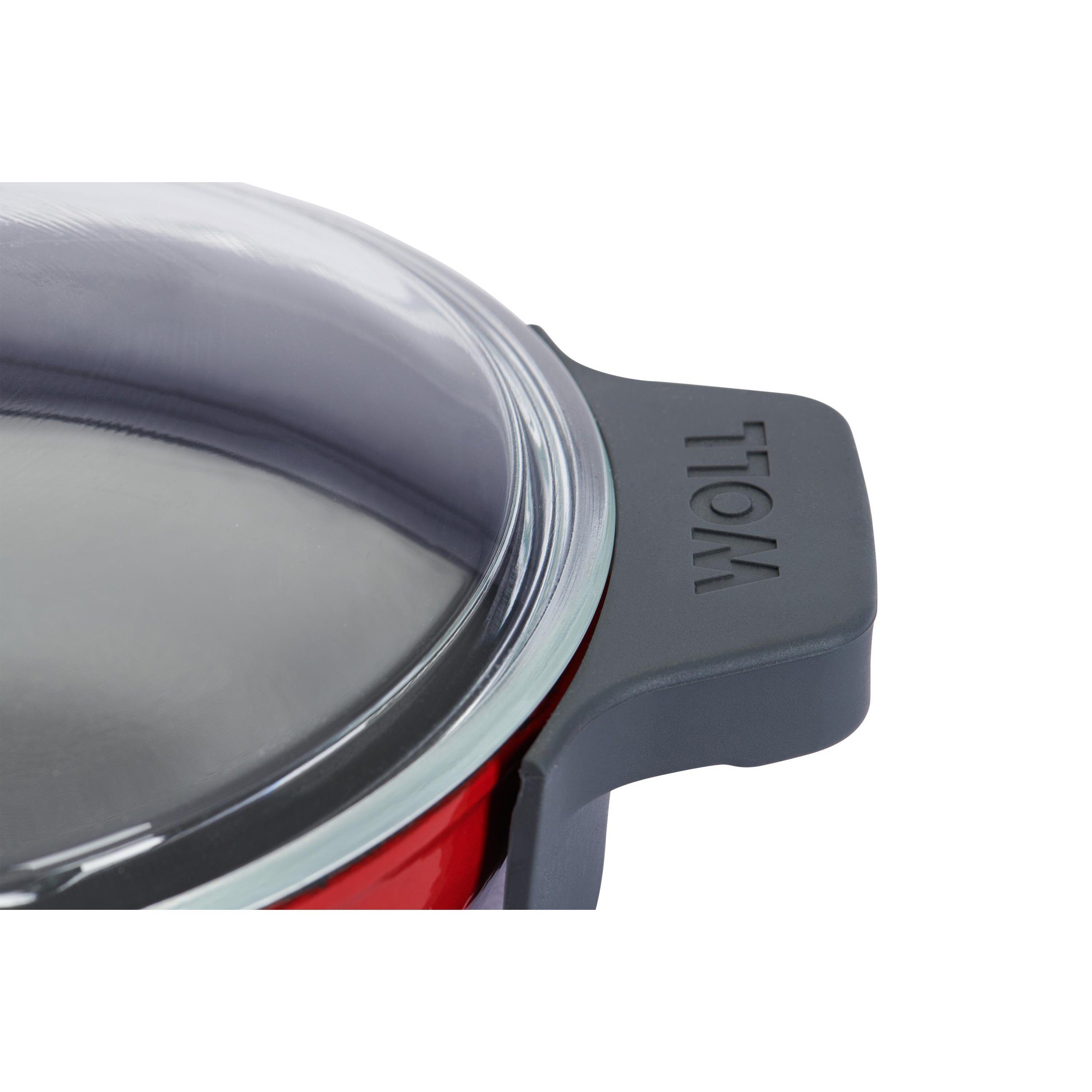 WOLL Servierpfanne "Iron" rund mit Glasdeckel, Gusseisen (2-tlg), Induktionsgeeignet