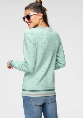 Ocean Sportswear Sweatshirt mit Lederimitatbadge