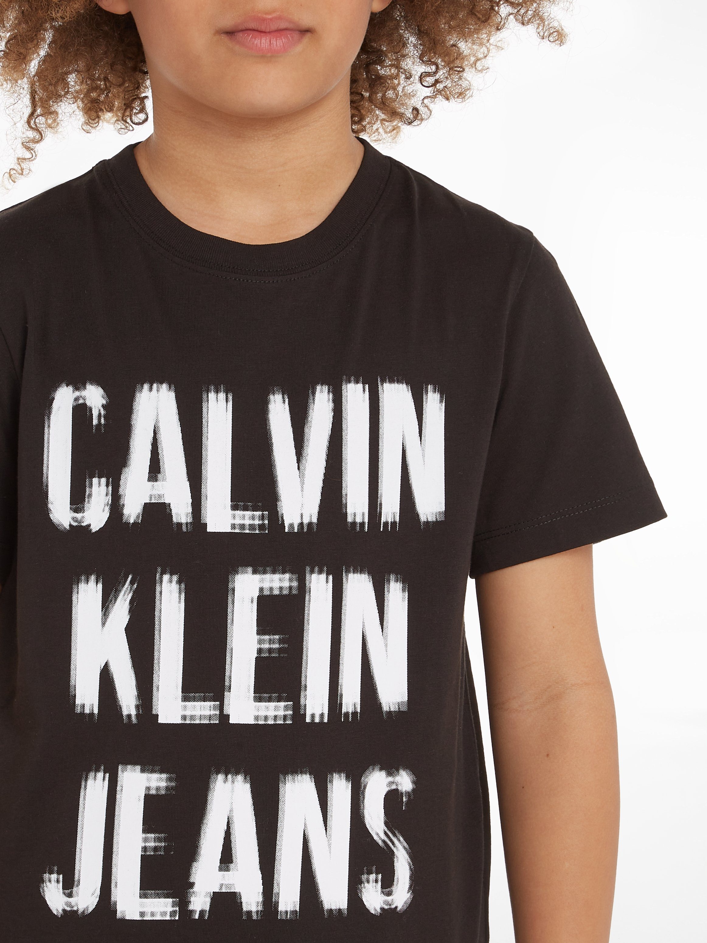Calvin Klein Jeans T-Shirt PIXEL SS T-SHIRT mit LOGO RELAXED Logodruck