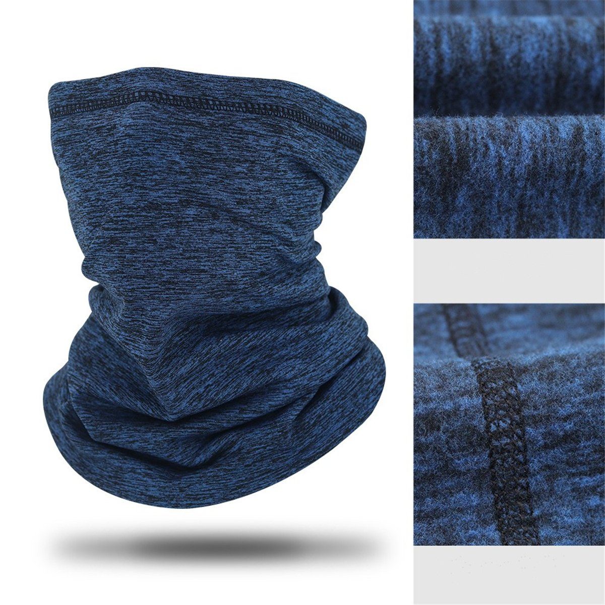 TUABUR Schal Weiche Fleece-Halsisolierung zum Skifahren, Laufen und Reiten Navy blau
